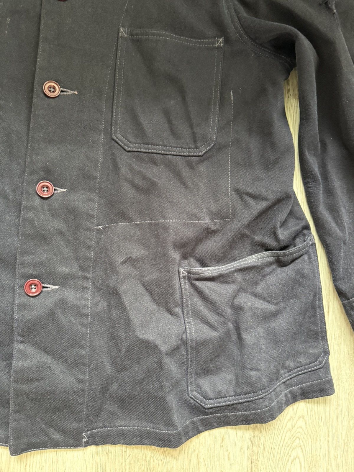 Needles Needles Wool Cotton Chore Jacket L Hole On Sleeve Size US L / EU 52-54 / 3 - 4 Thumbnail