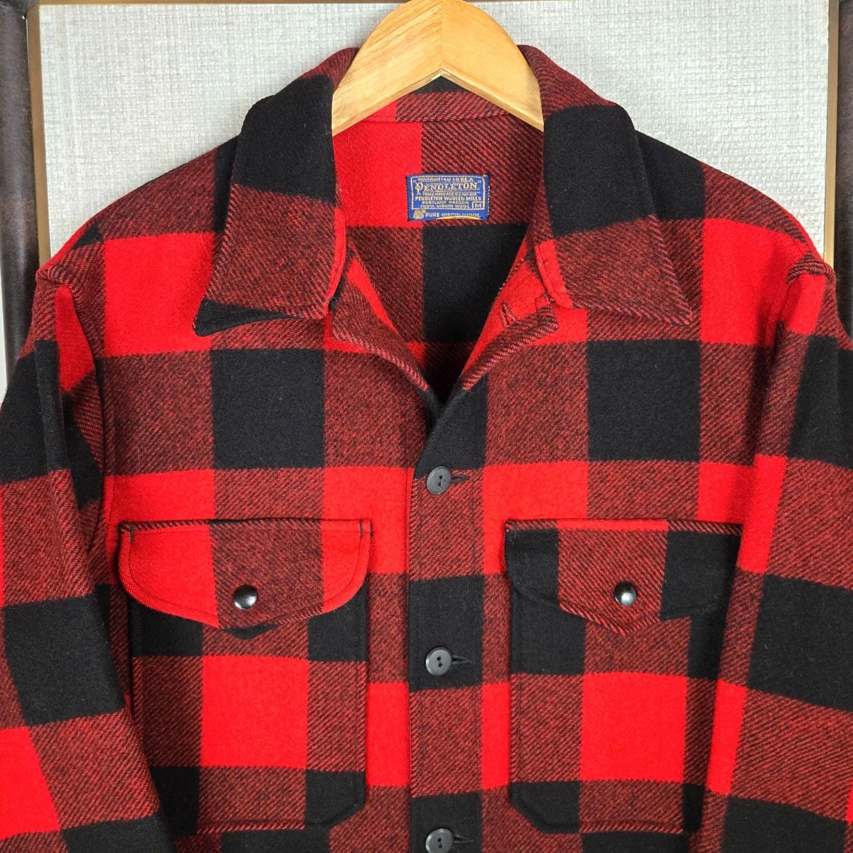 Pendleton VTG PENDLETON Mackinaw Jacket Mens Medium 100% Pure Virgin Wool Made in USA Size US M / EU 48-50 / 2 - 4 Thumbnail