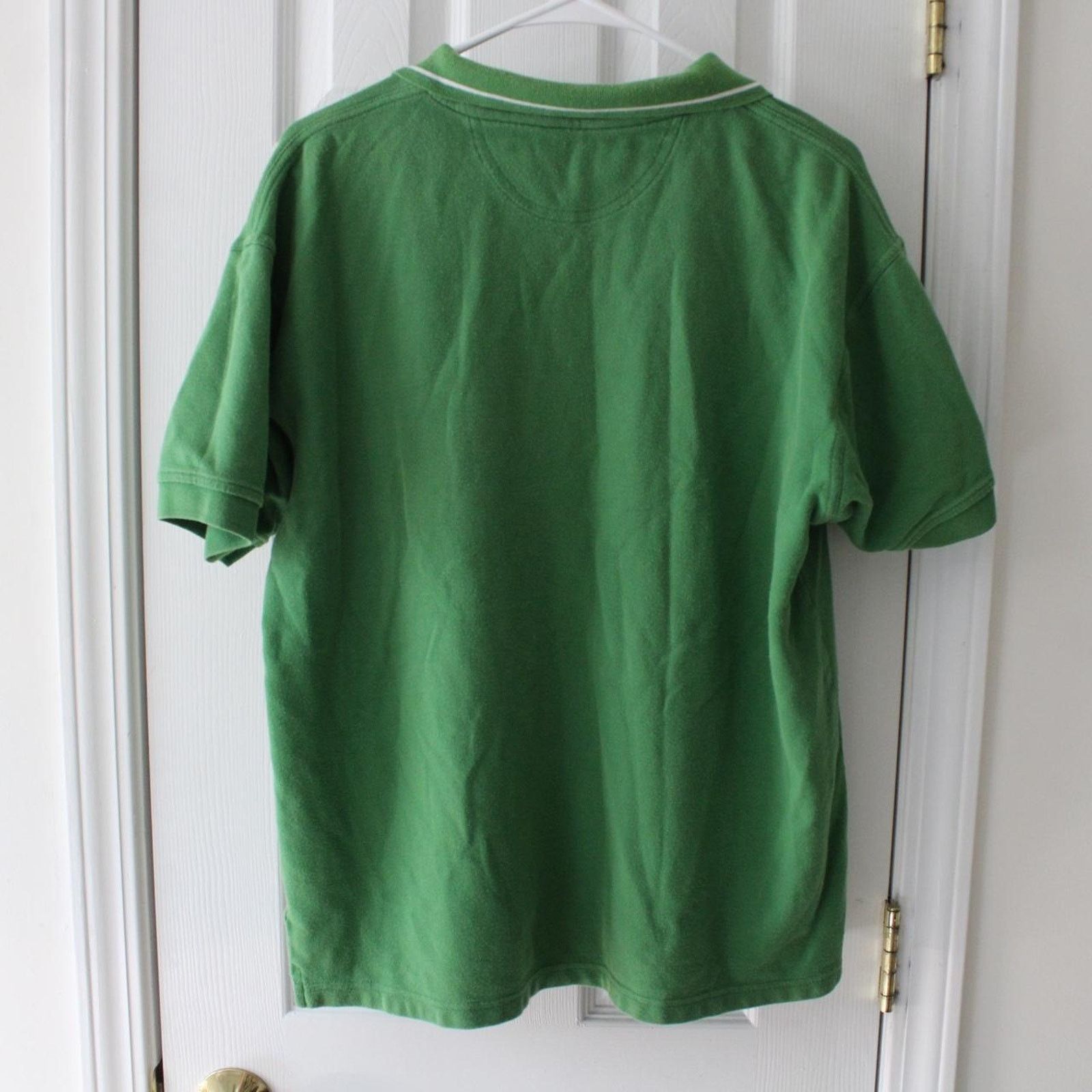 & Other Stories Y2K Green Heineken Beer Short Sleeve Collard Polo Shirt Size US L / EU 52-54 / 3 - 4 Thumbnail