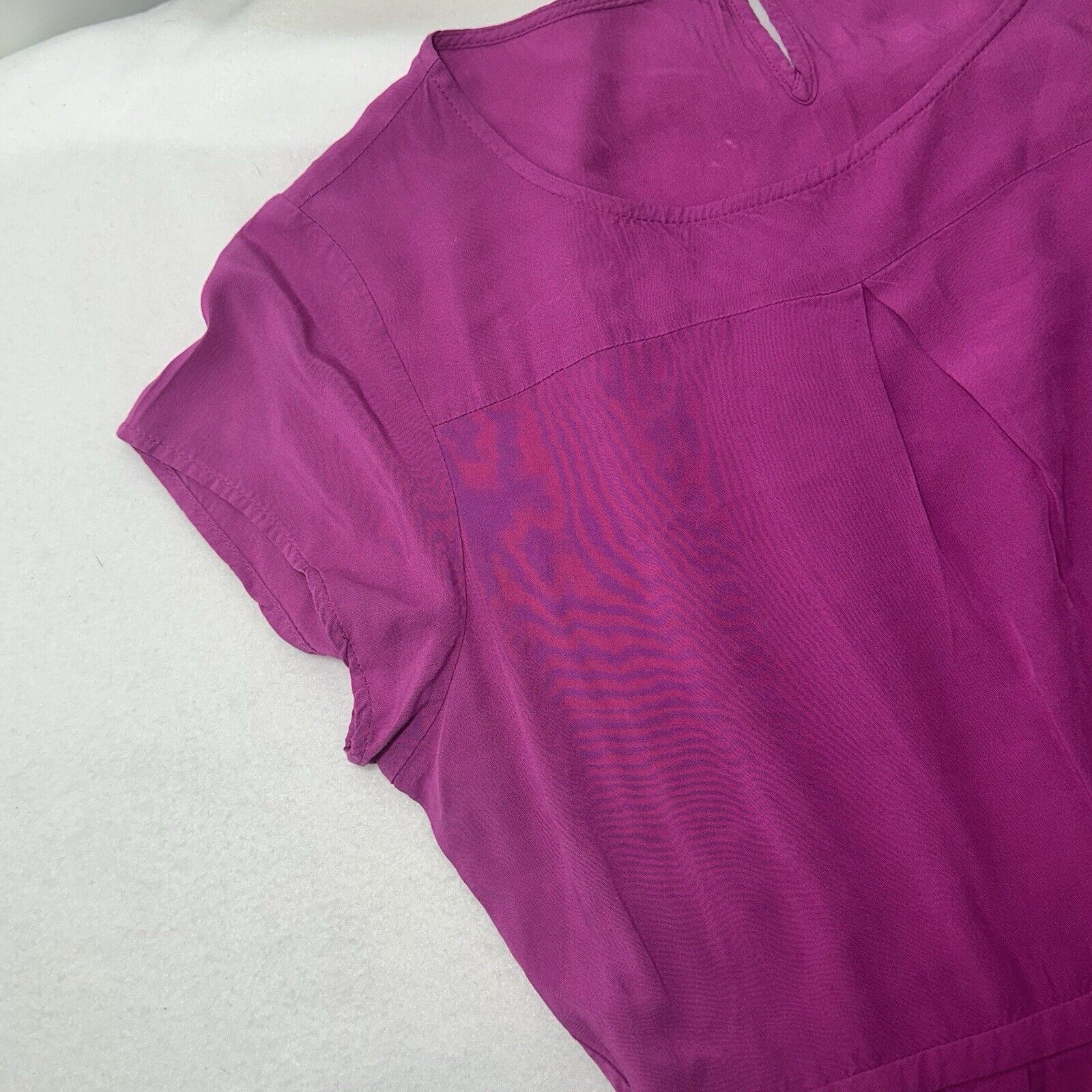 J.Crew J. Crew 12 Magenta Pink Mini Dress Pullover Pockets Size XL / US 12-14 / IT 48-50 - 3 Thumbnail