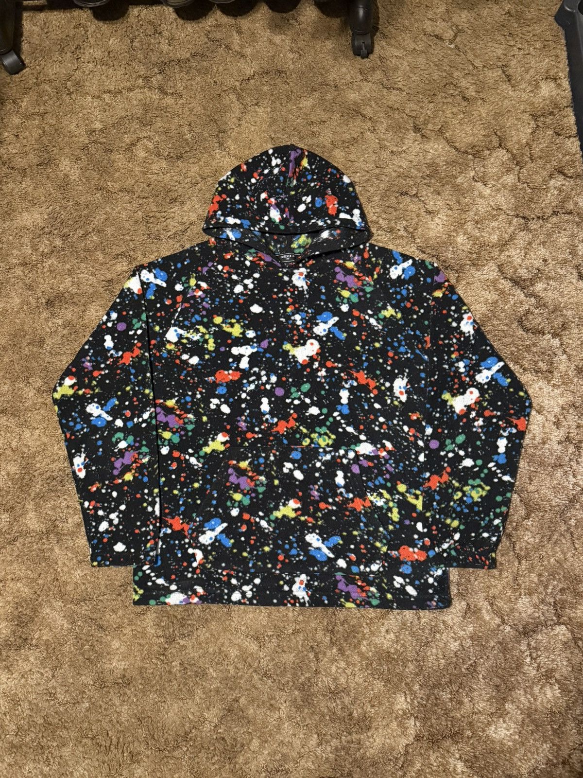 Fashion Nova Fahsion Nova Paint Splatter Hoodie Medium Size US M / EU 48-50 / 2 - 1 Thumbnail