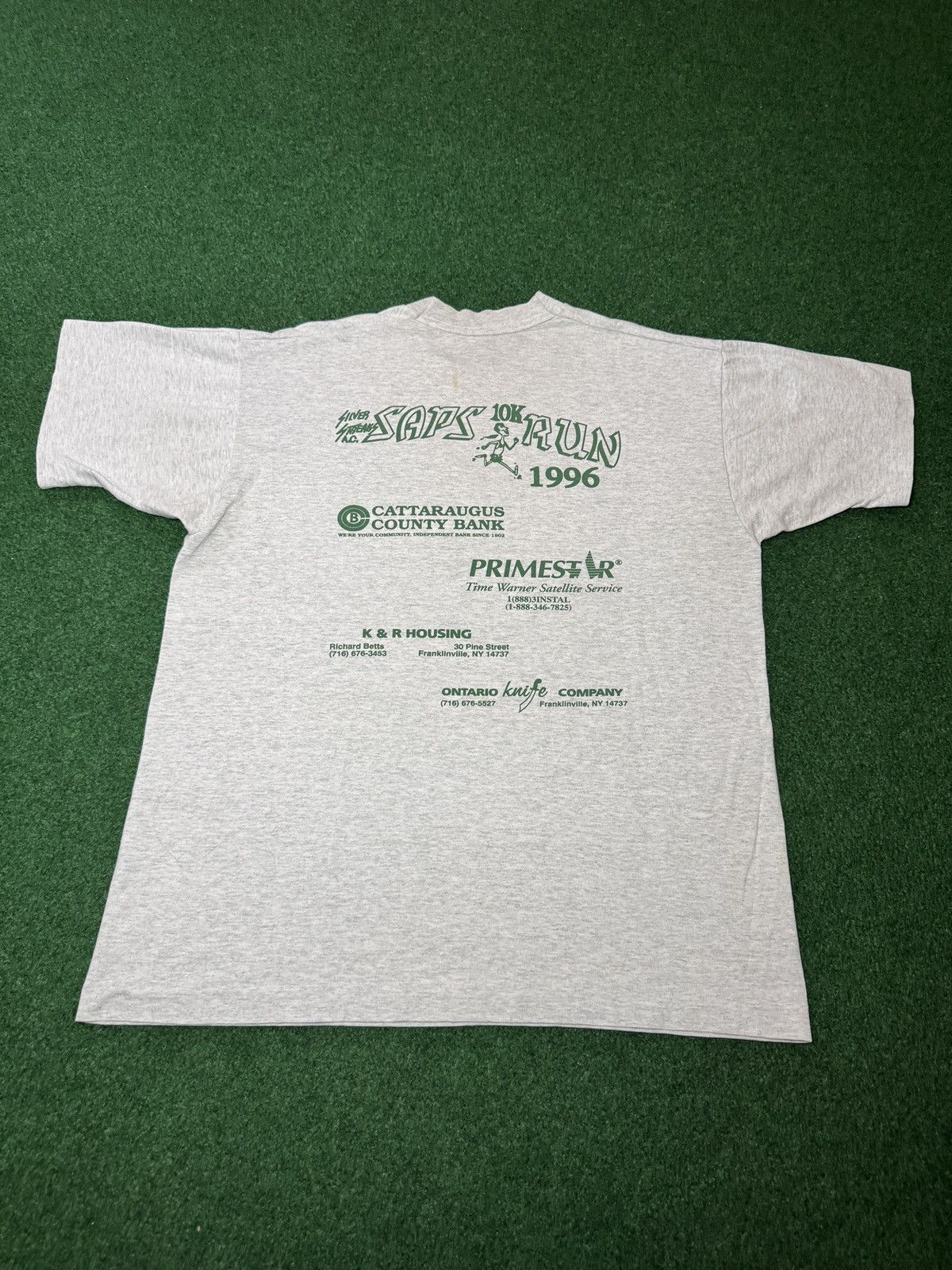 Fruit Of The Loom Vintage 90s Sap 10k Fall Running Event Graphic T Shirt Size US L / EU 52-54 / 3 - 4 Thumbnail