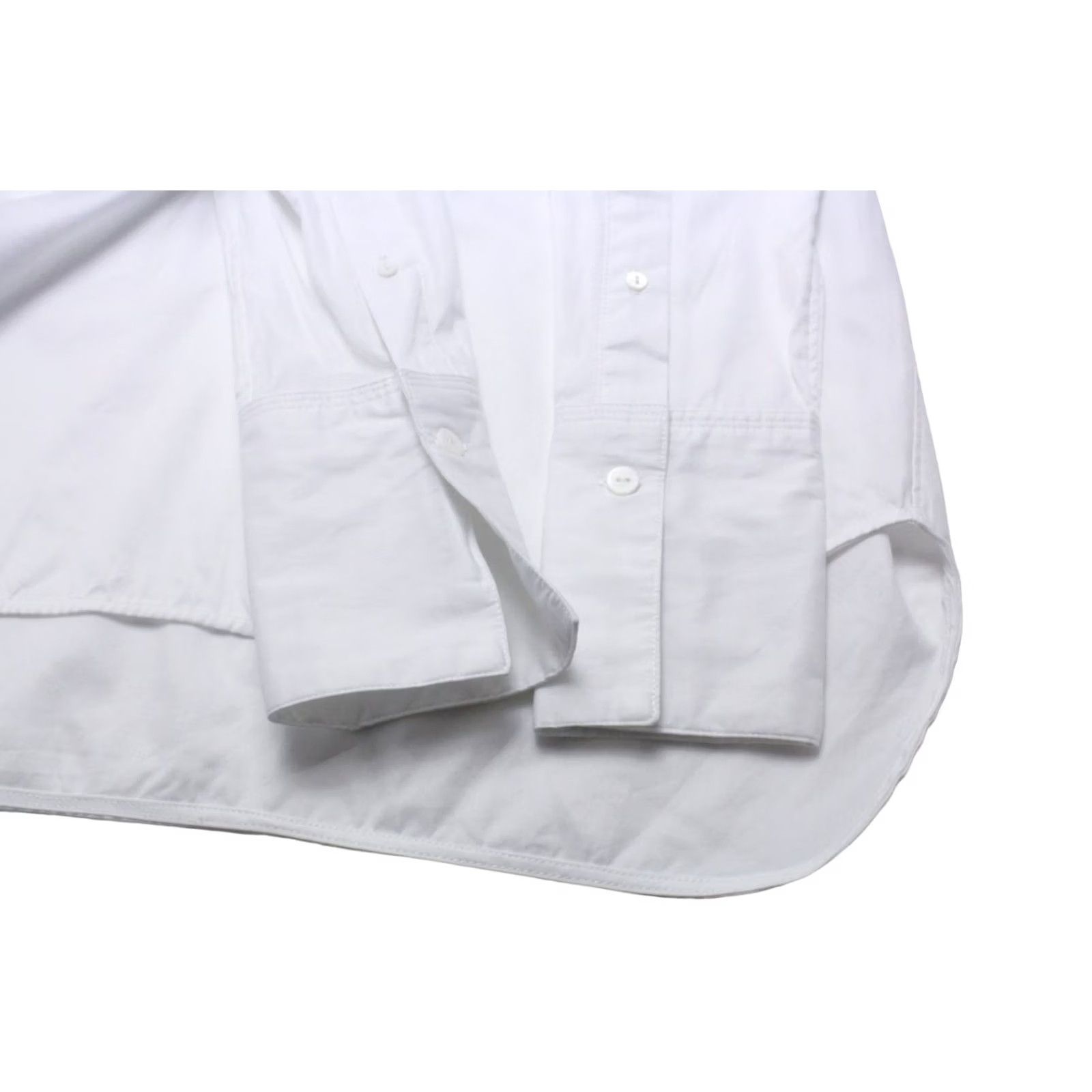 Vintage SUISTUDIO Ame Shirt Women's UK 10 Pullover Back Strap Longer Back White Size L / US 10 / IT 46 - 6 Thumbnail