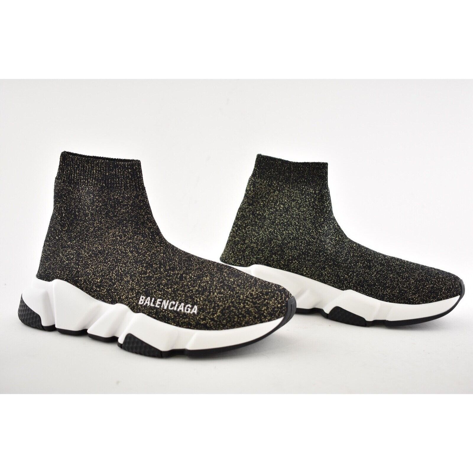 Balenciaga Balenciaga Women Speed Sock Trainer White Black Sneakers 41 Size US 11 / IT 41 - 2 Thumbnail