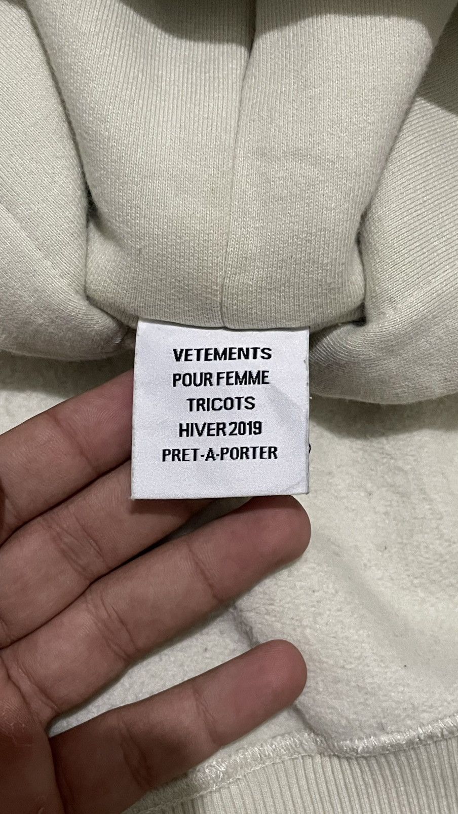 Vetements VETEMENTS FW19 ‘INSIDE-OUT’ HOODIE Size XS / US 0-2 / IT 36-38 - 12 Thumbnail
