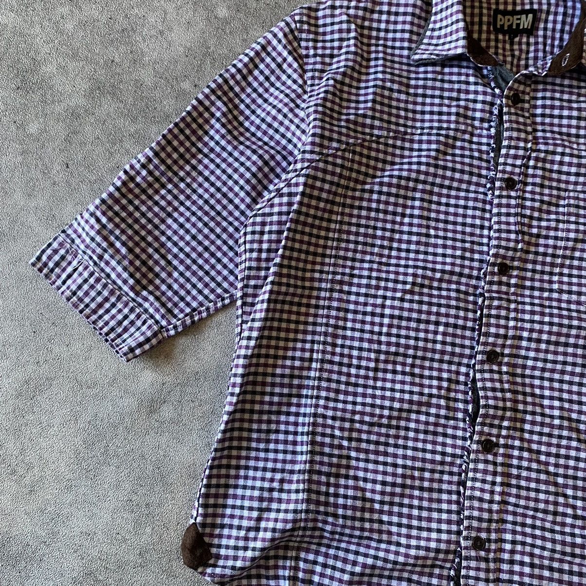 PPFM 90s PPFM Check Button Up Shirt If six was nine Size US M / EU 48-50 / 2 - 2 Thumbnail