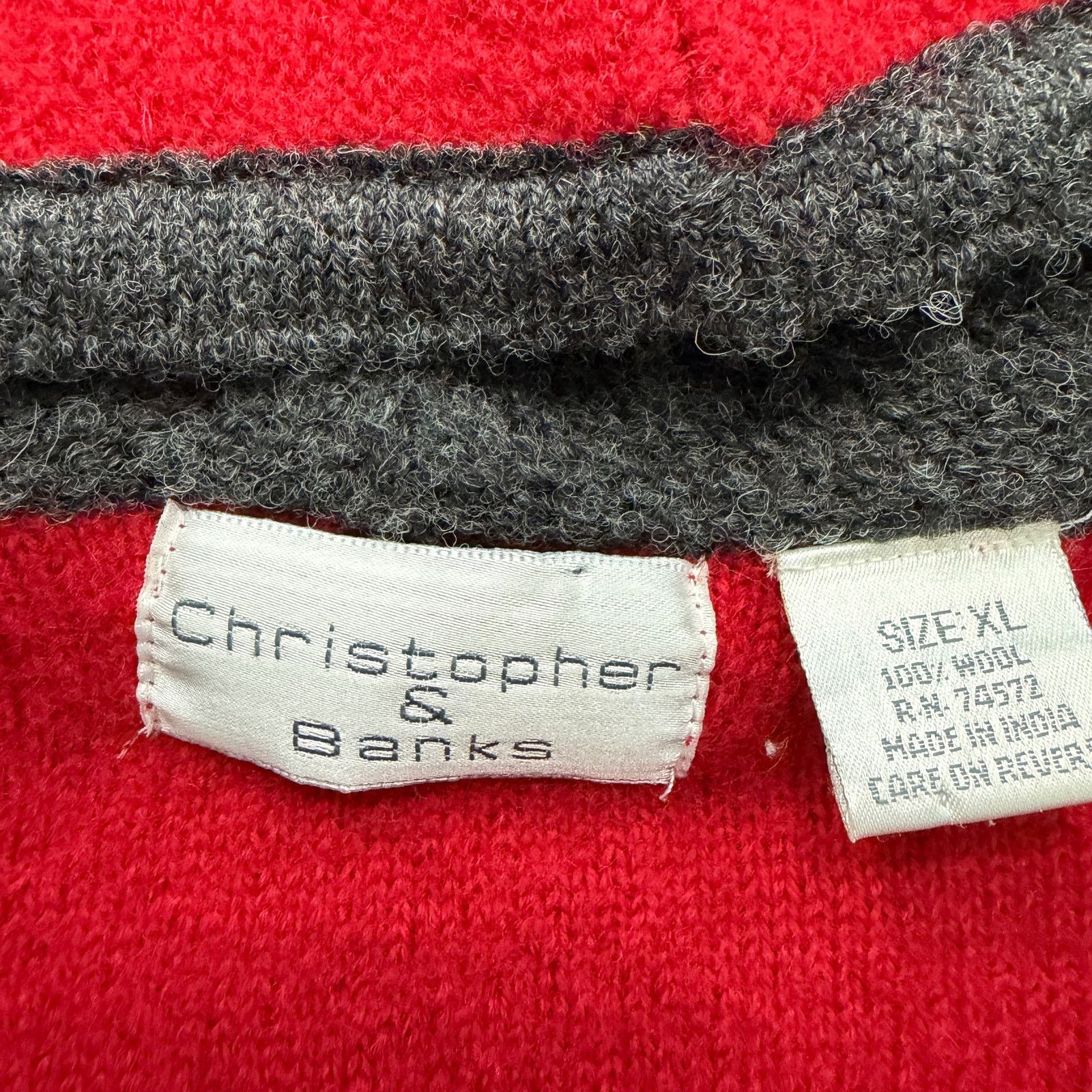 Vintage Vintage Christopher & Banks Wool Coat Women's Extra Large Size XL / US 12-14 / IT 48-50 - 5 Thumbnail