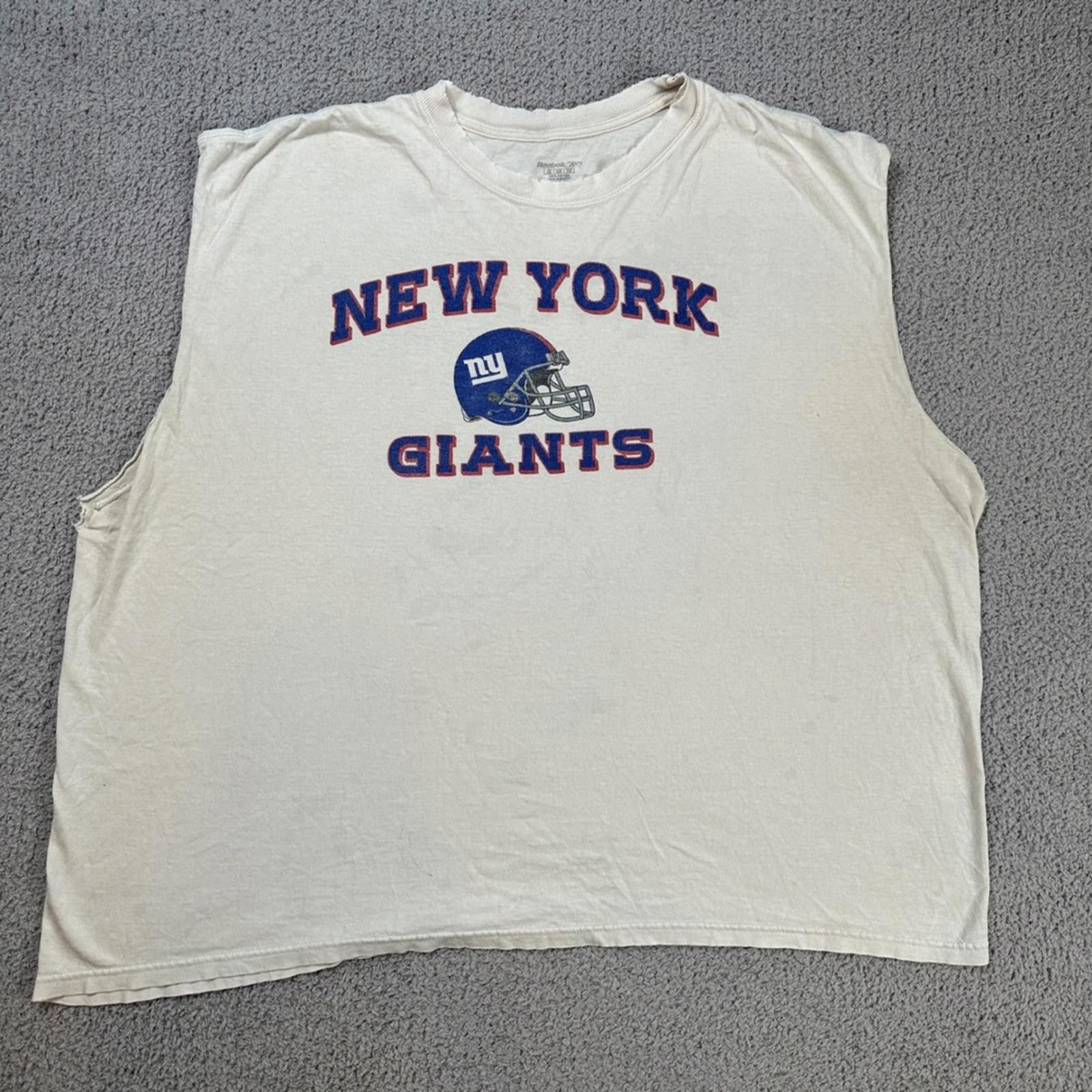 Reebok Vintage Reebok New York Giants Cutoff T Shirt Mens XXL NFL Size US XXL / EU 58 / 5 - 1 Thumbnail