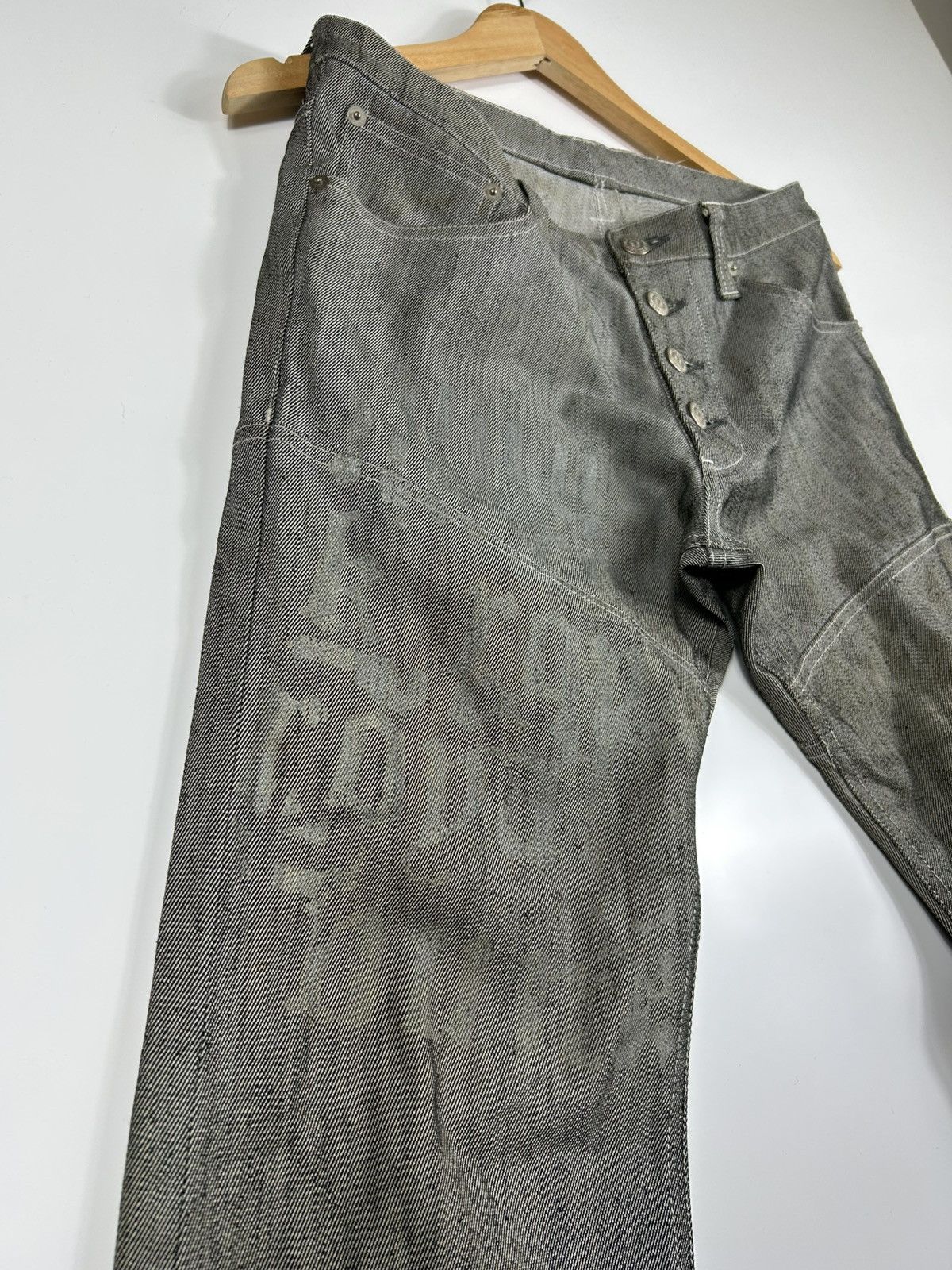 Tornado Mart 🔥Tornado Mart Silver Strapped Flared Denim Size 30" / US 8 / IT 44 - 4 Thumbnail