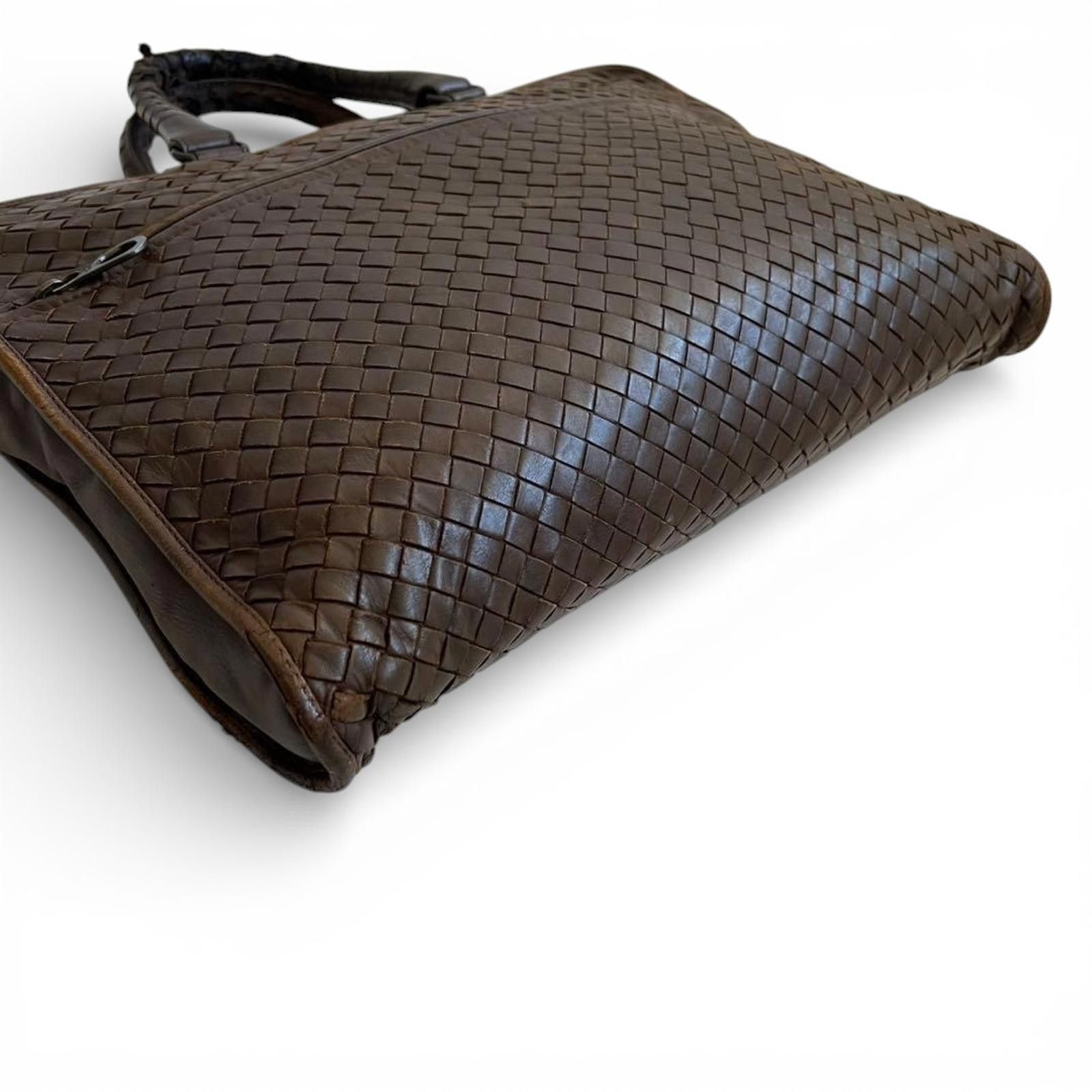 Bottega Veneta Bottega Veneta - Intrecciato Woven Leather Briefcase Size ONE SIZE - 3 Thumbnail