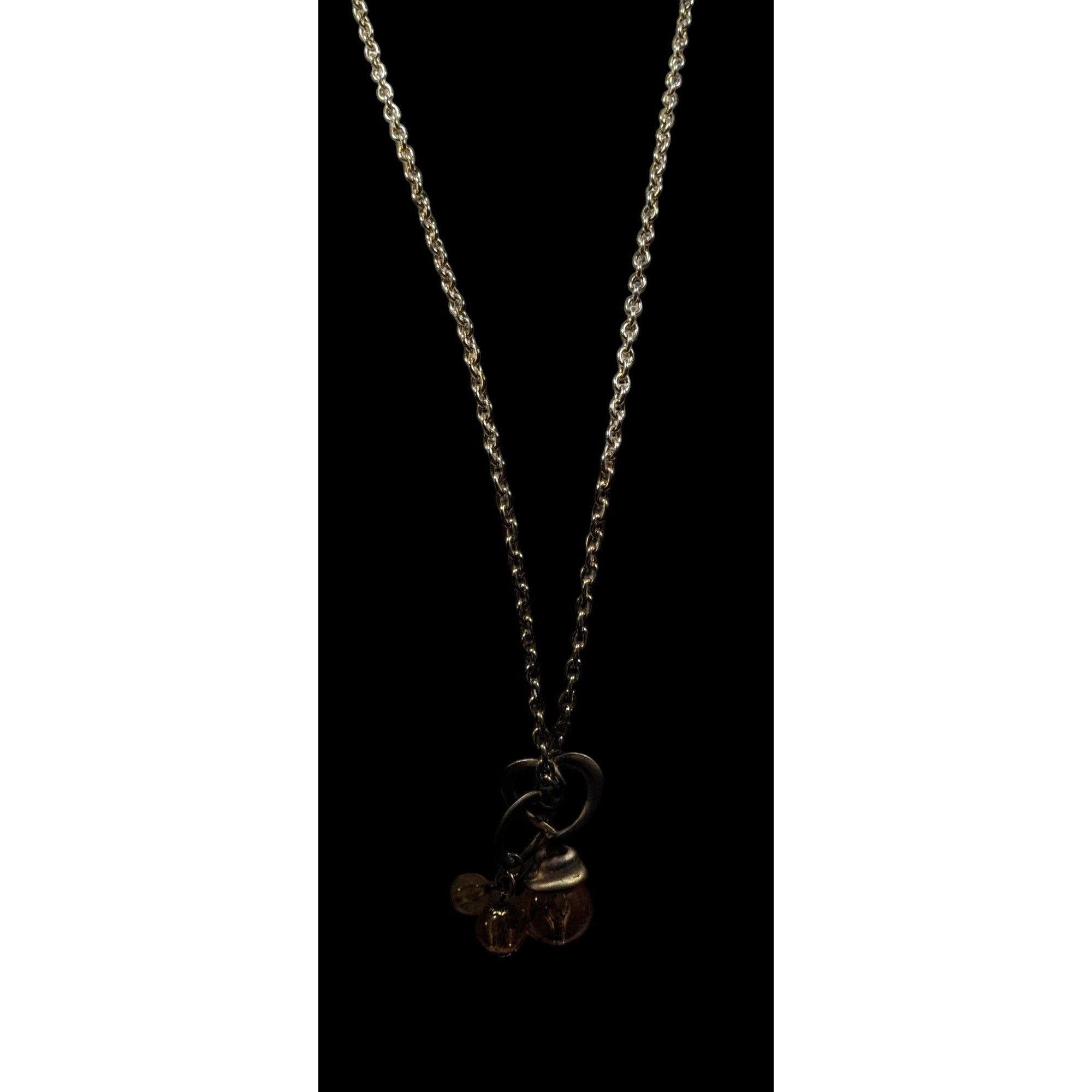 Other Vintage Honey Glass Beaded Charm Pendant Necklace Size ONE SIZE - 4 Thumbnail