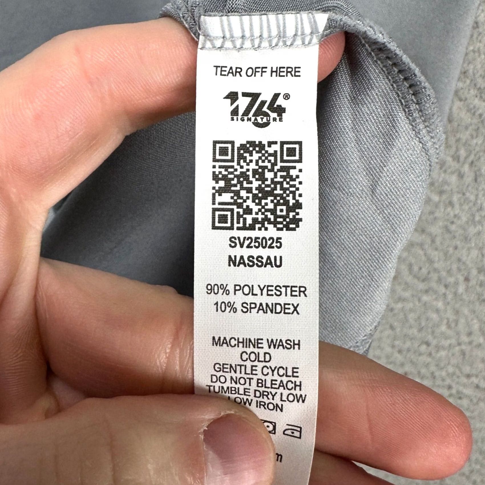 Vintage Signature T-Shirt Grey Crew Neck Long Sleeve Mens XL Signature 1764 Shirt Adult XL Grey Crewneck Long Sleeve Tee Stretch Mens NEW Size US XL / EU 56 / 4 - 5 Thumbnail
