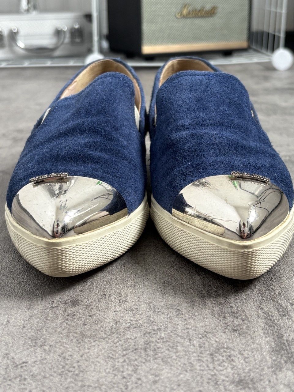 Miu Miu MIU MIU Metal Cap Toe Slip On Shoes Size US 6 / IT 36 - 8 Thumbnail