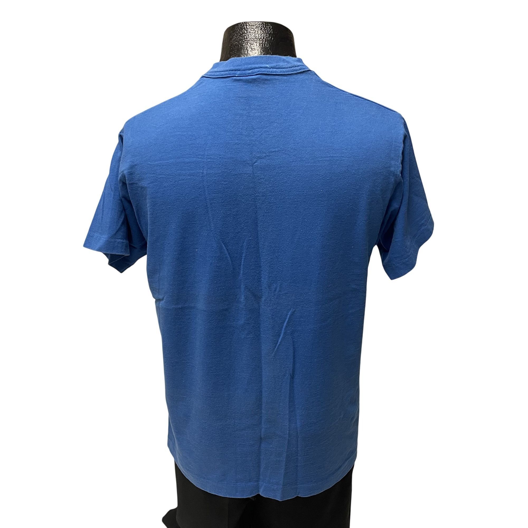 Fruit Of The Loom Vtg BFI Waste Management TRUE BLUE PROMO Advert Shirt Size US L / EU 52-54 / 3 - 2 Thumbnail