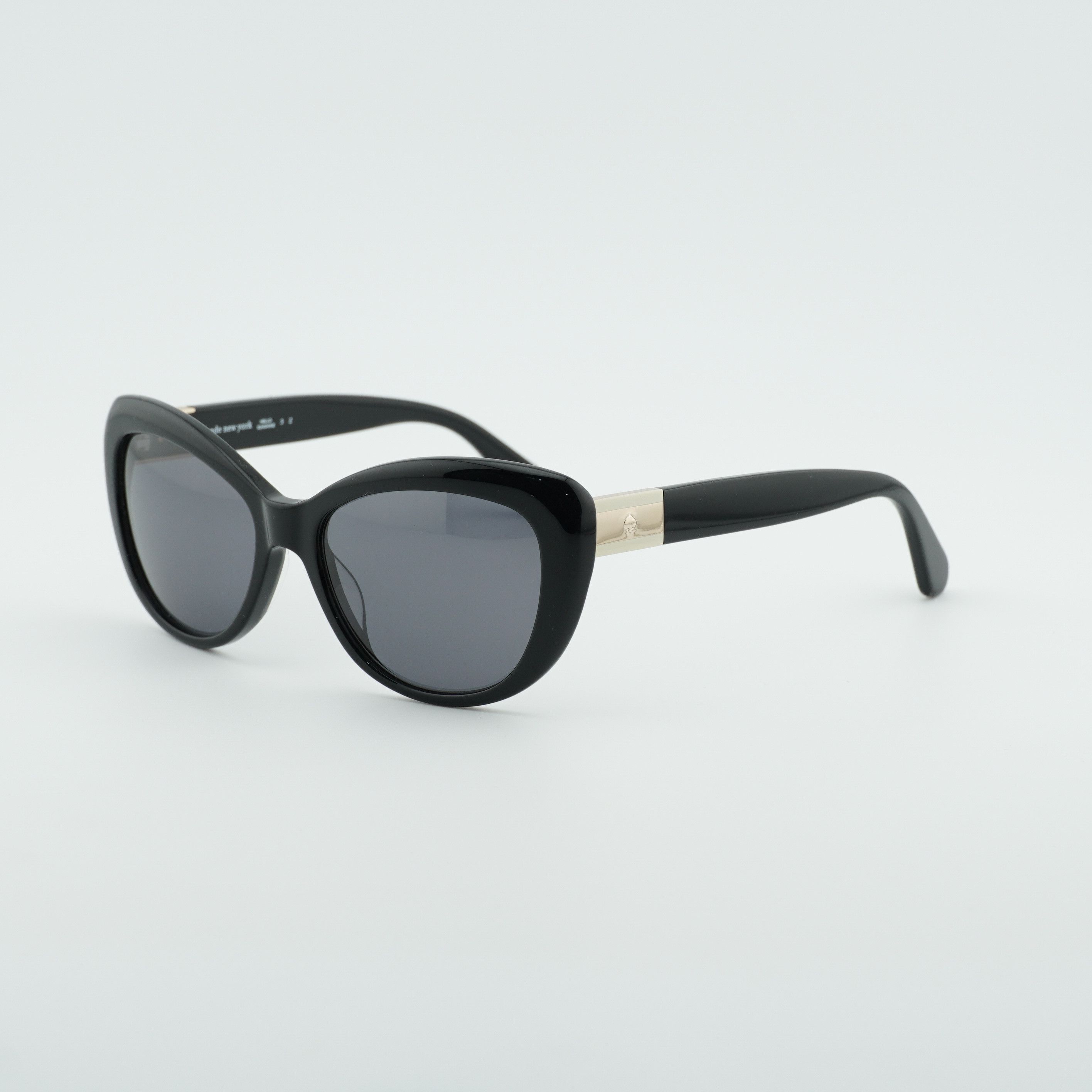 Kate Spade Kate Spade EMMALYNN/S 0807 M9 Sunglasses Black Cat Eye Frame Size ONE SIZE - 1 Thumbnail
