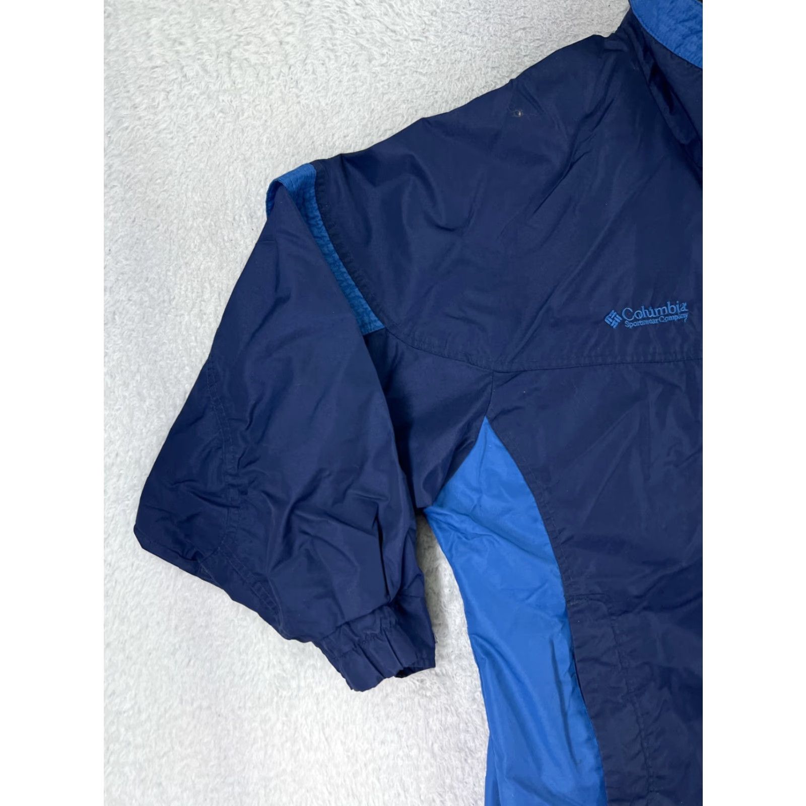 Vintage Columbia Jacket Womens Extra Large Blue Bugaboo Windbreaker Mock Neck Outer Shel Size XL / US 12-14 / IT 48-50 - 6 Thumbnail