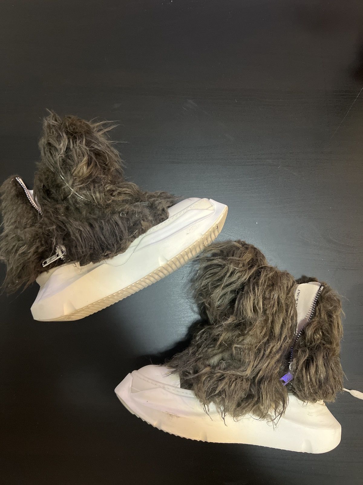 Rick Owens Rick Owens Darkshadow Abstract Fur Sneakers Size US 6 / IT 36 - 6 Thumbnail