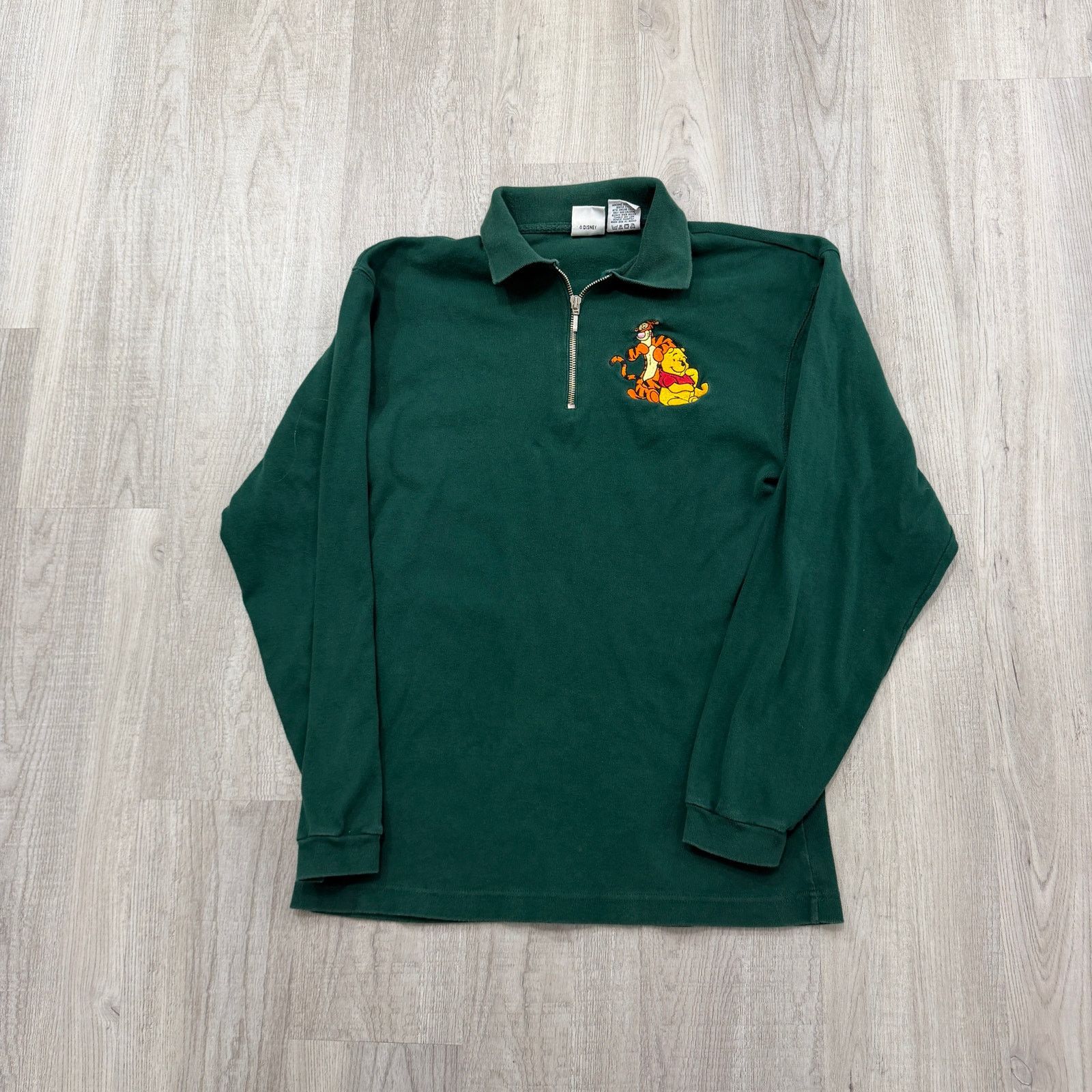 Vintage Vintage Disney Winnie The Pooh 1/4 Zip Pullover Size Small Size US S / EU 44-46 / 1 - 1 Thumbnail