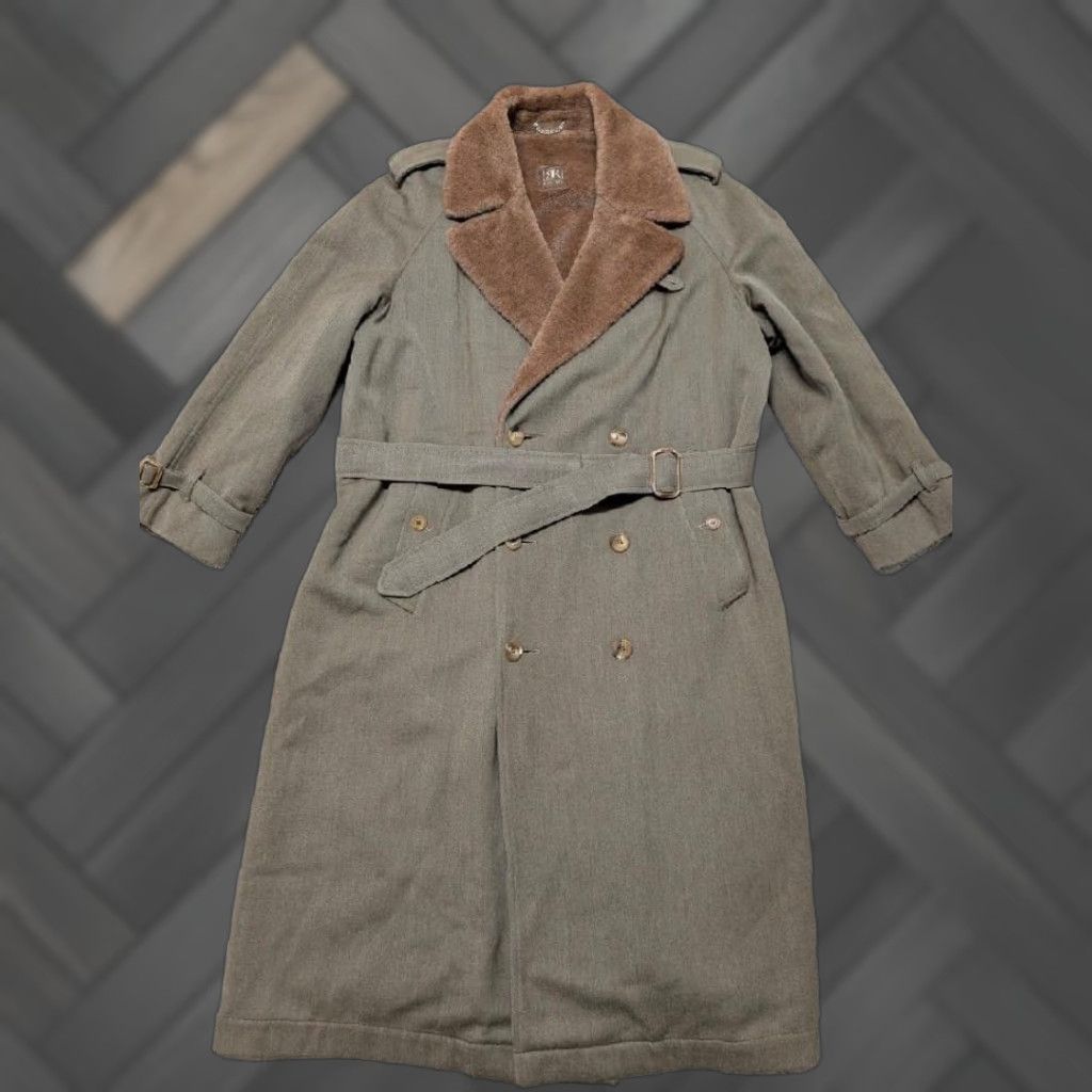 Roots VINTAGE ENGLAND made ALPACA PILE double breasted overcoat Size US XXL / EU 58 / 5 - 1 Thumbnail