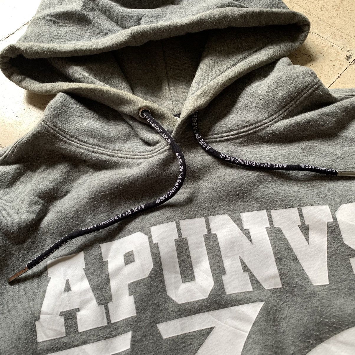 Aape 2000s Bape Aape Apunvs Pullover Hoodie Grey Size US M / EU 48-50 / 2 - 7 Thumbnail