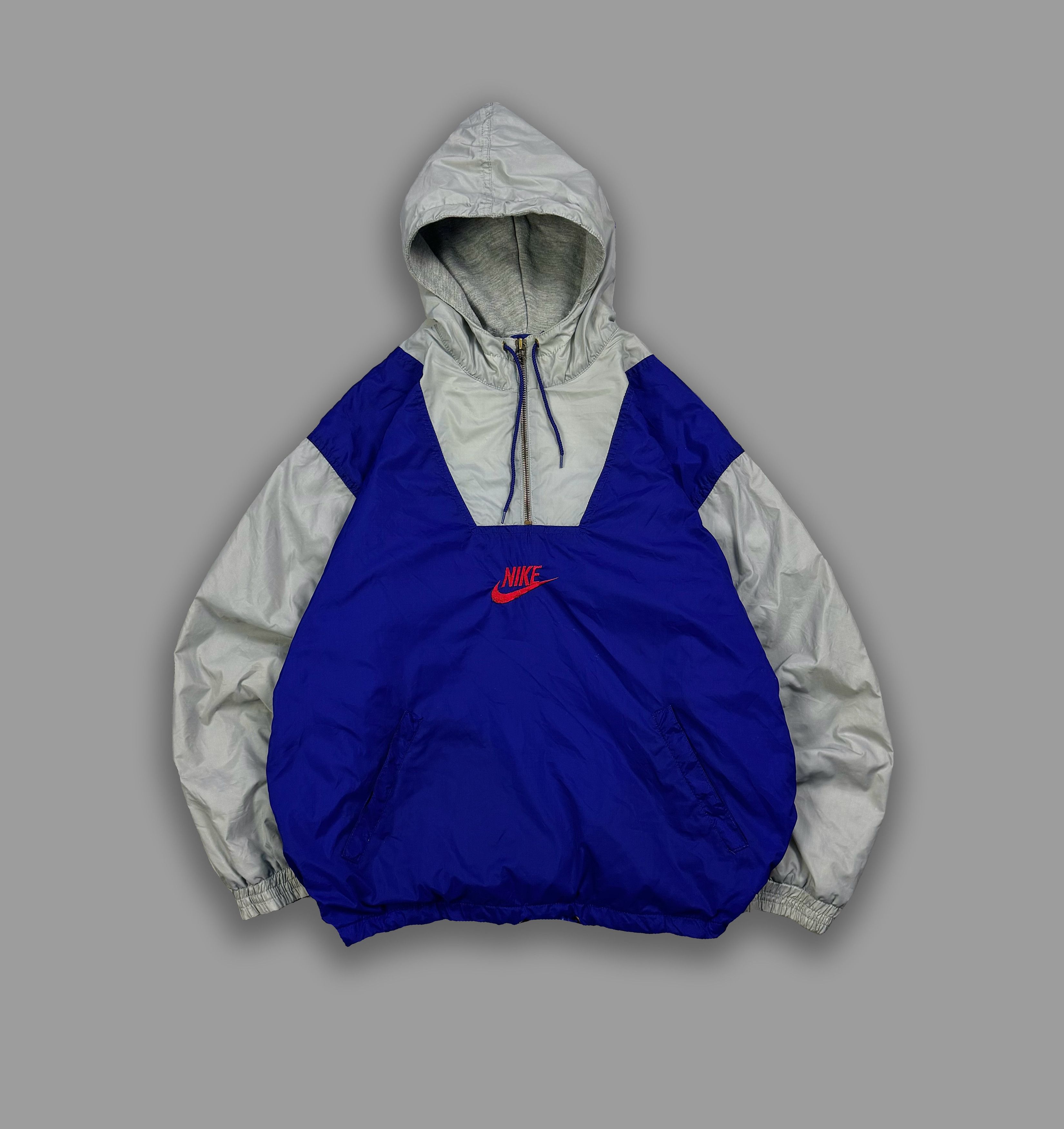 Nike × Vintage NIKE USA BEAVERTON OREGON NYLON 1/4 ZIP JACKET VINTAGE 1980S Size US S / EU 44-46 / 1 - 2 Thumbnail