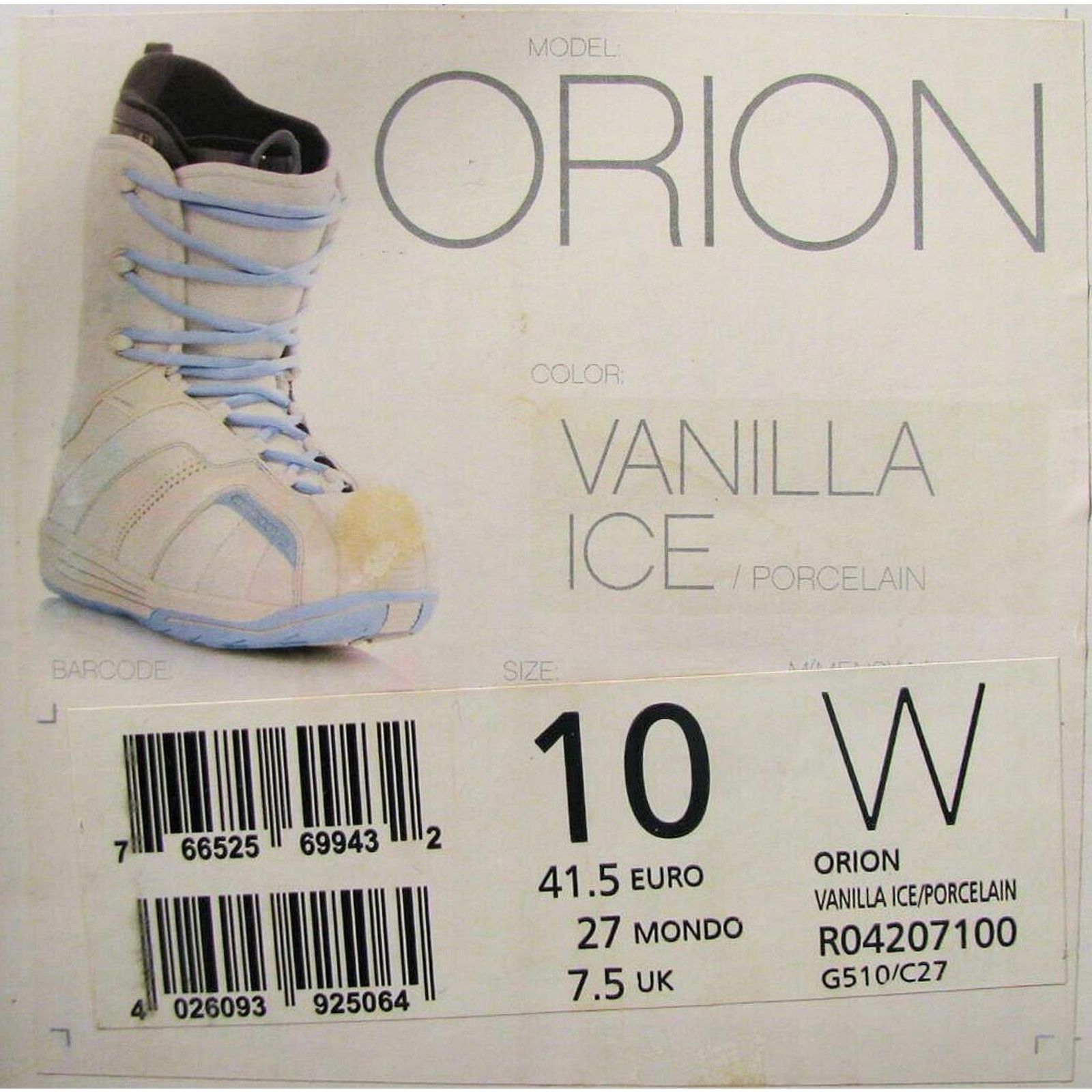 Other Snow Board Boots • Orion Vanilla Ice/Porcelain • Unisex 10W Size US 10 / EU 43 - 7 Thumbnail