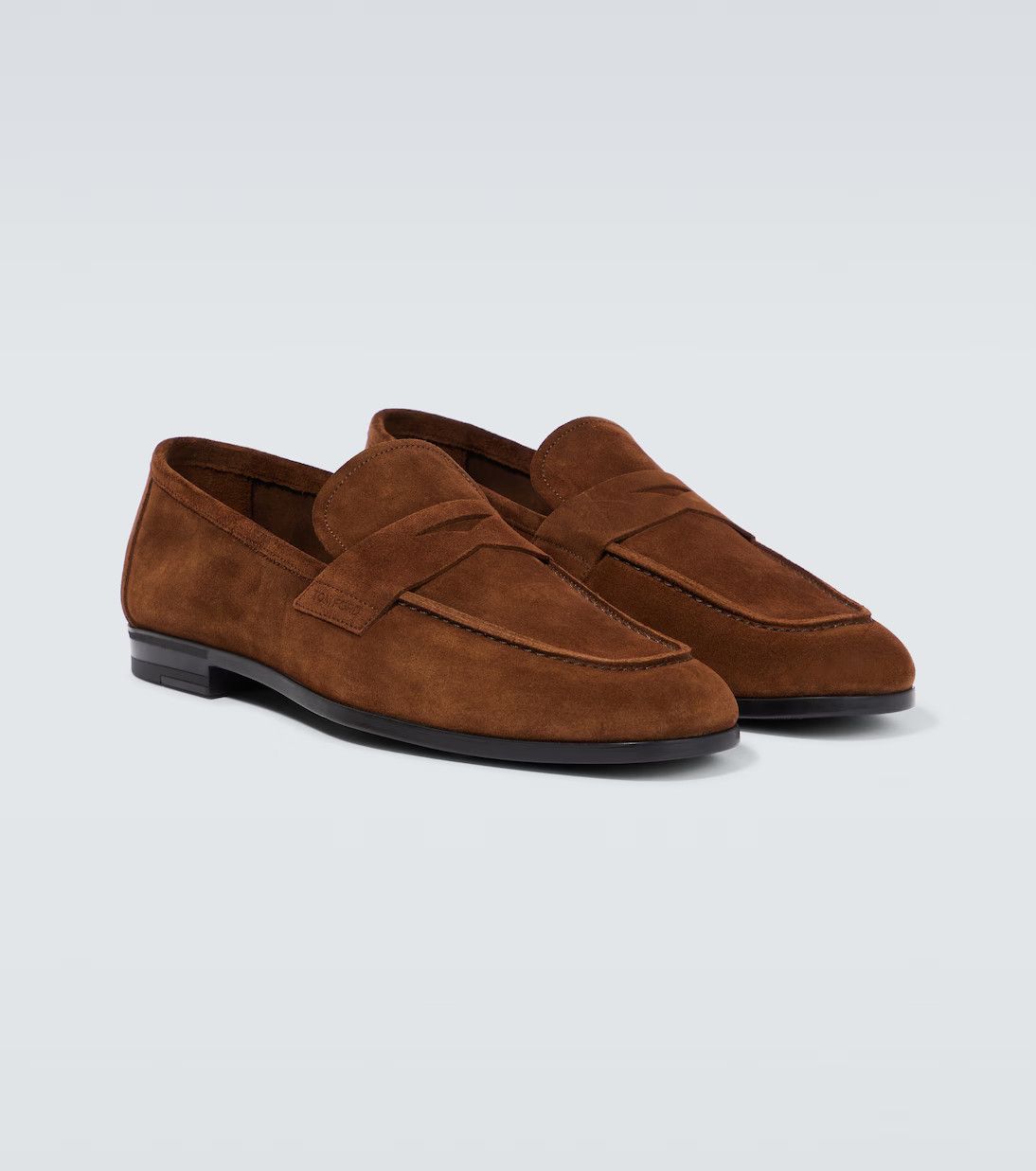 Tom Ford o1loc1c0824 Suede Loafers in Brown Size US 8 / EU 41 - 4 Thumbnail