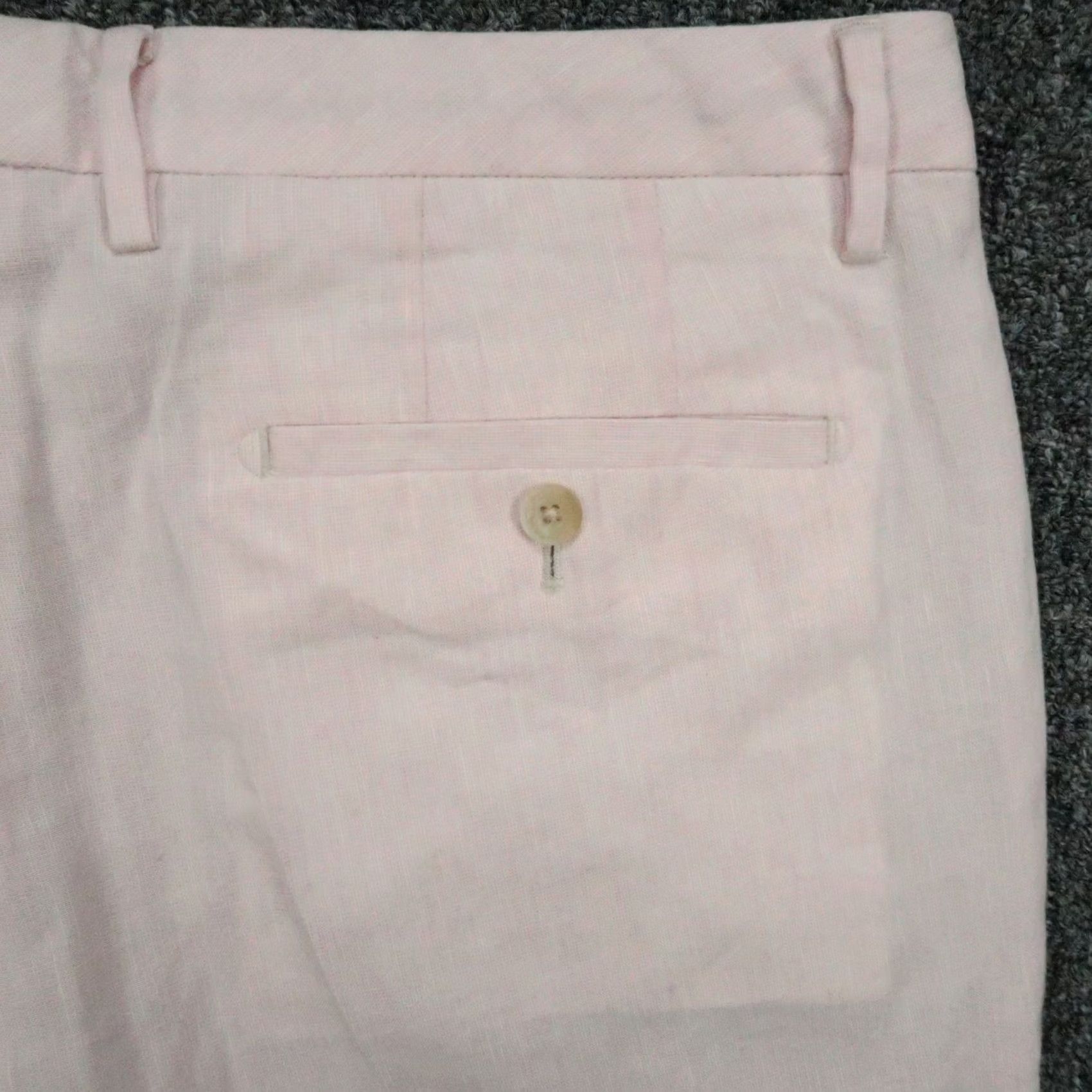 Bonobos Bonobos Pants Mens 34x32 Pink Linen Blend Chino Lightweight Stretch Flat Front Slim Athletic - Mens Pants Pink Linen Blend Chino Lightweight Stretch Size US 34 / EU 50 - 7 Thumbnail