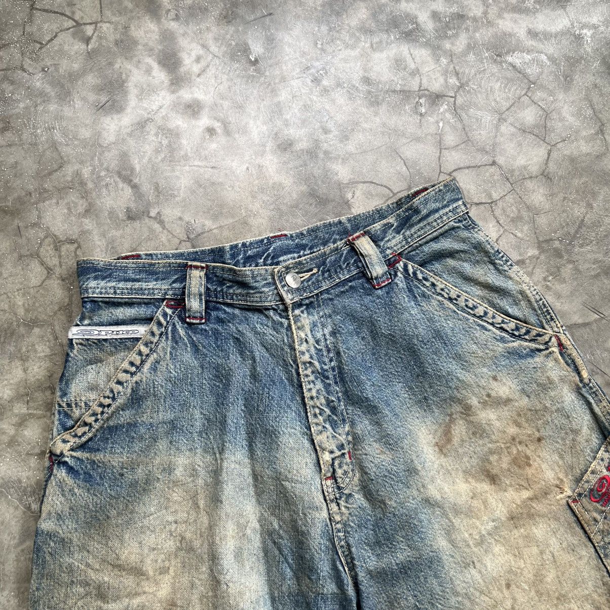 JNCO 2000s Piko Surf Jnco Style Distressed Carpenter Jort Jeans Size US 32 / EU 48 - 3 Thumbnail
