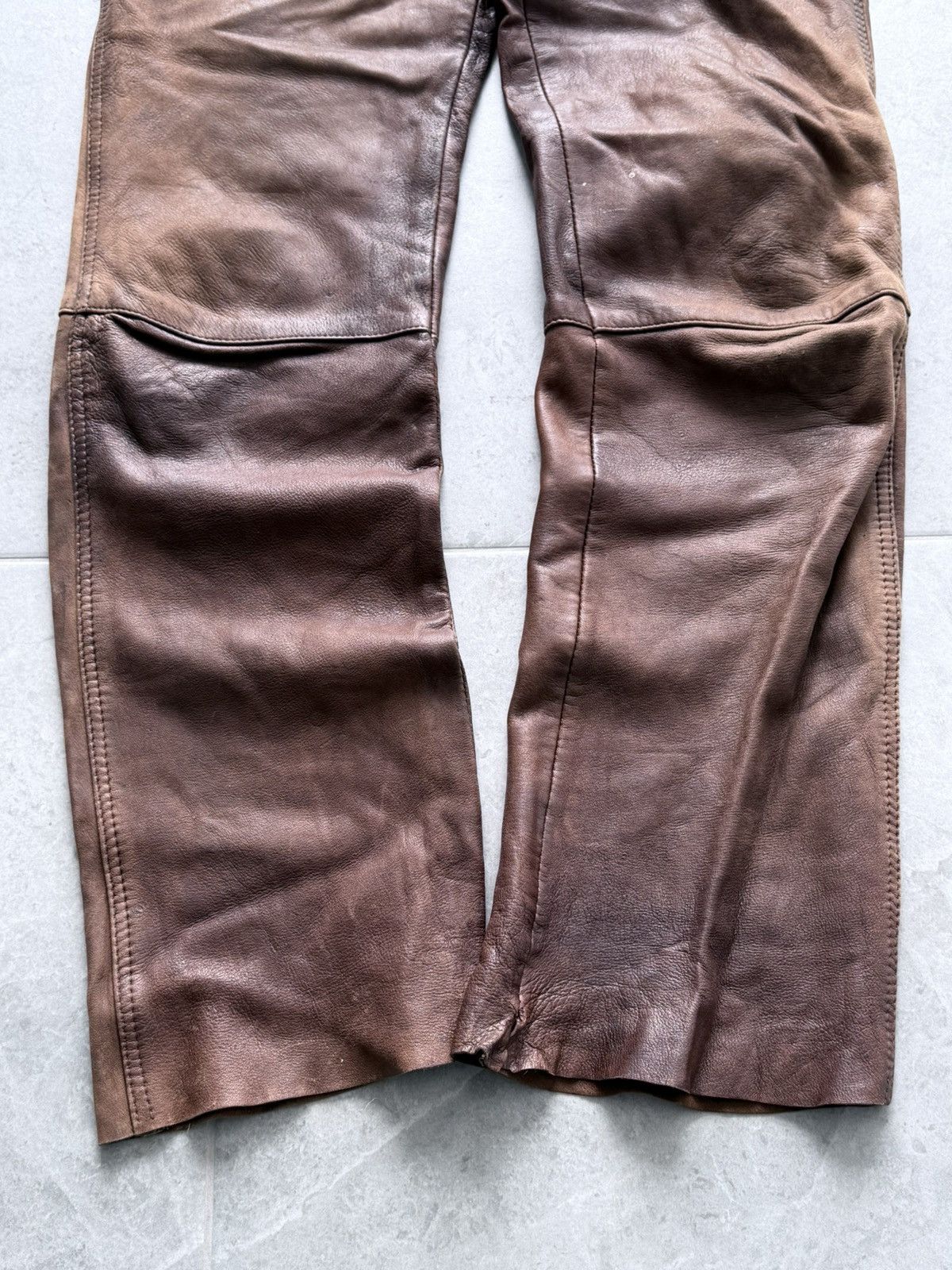 Tornado Mart Avant Garde Rick Owens Tornado Mart Style Leather Pants Size US 30 / EU 46 - 2 Thumbnail
