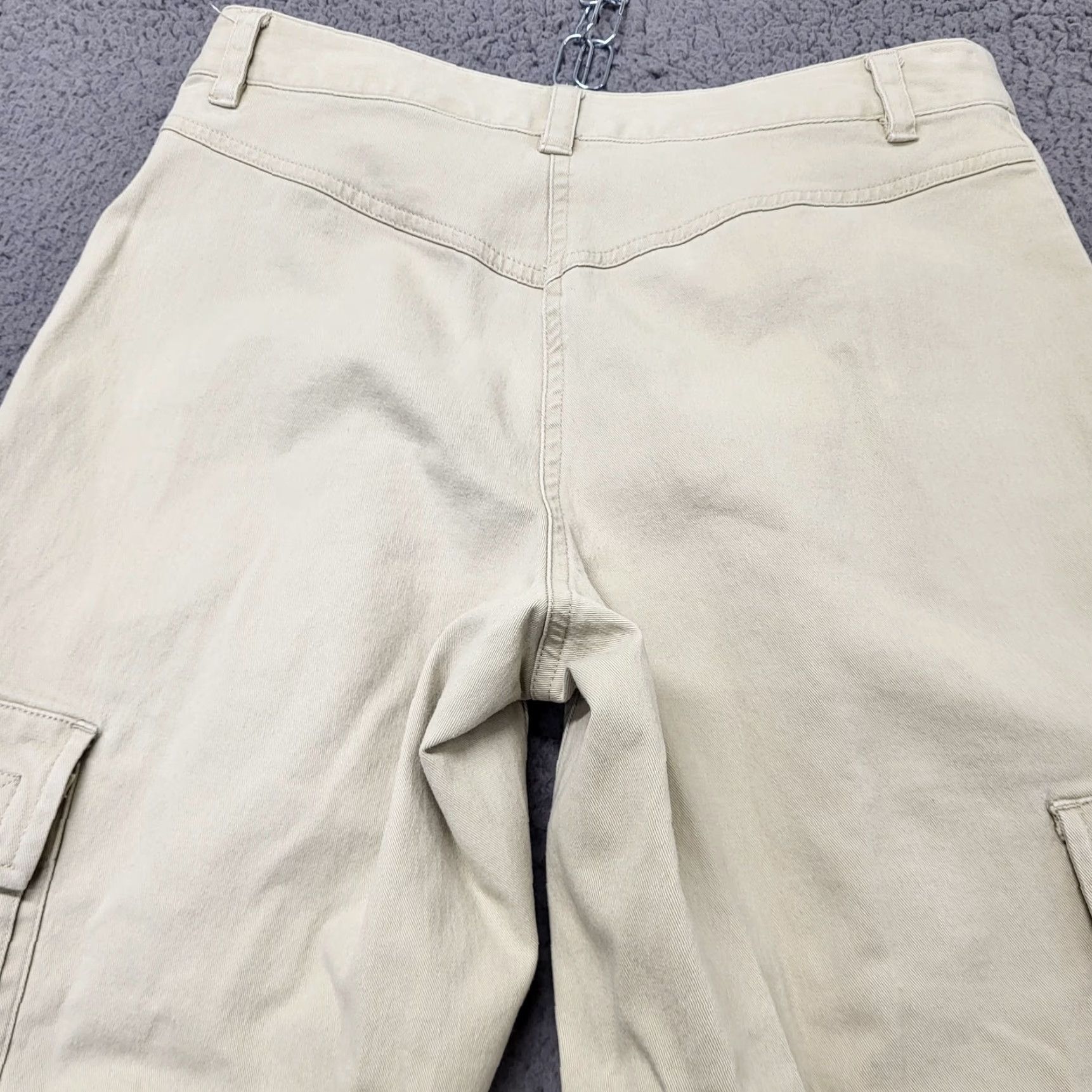 Vintage VINTAGE L O L Cargo Pants Women's 6P Khaki Twill Y2k Retro Utility Cargo Tan Pants Women Slim Straight 90s Bohemian College Summer Spring Fall Size 28" / US 6 / IT 42 - 7 Thumbnail