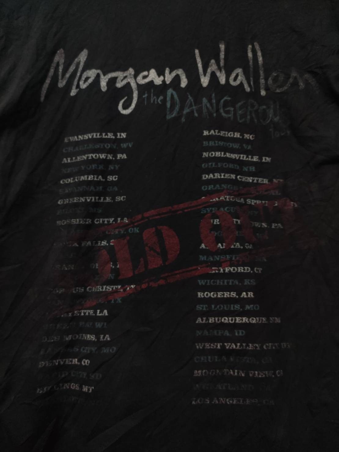 Band Tees Morgan Wallen The Dangerous Tour Promo T-Shirt Size US L / EU 52-54 / 3 - 8 Thumbnail