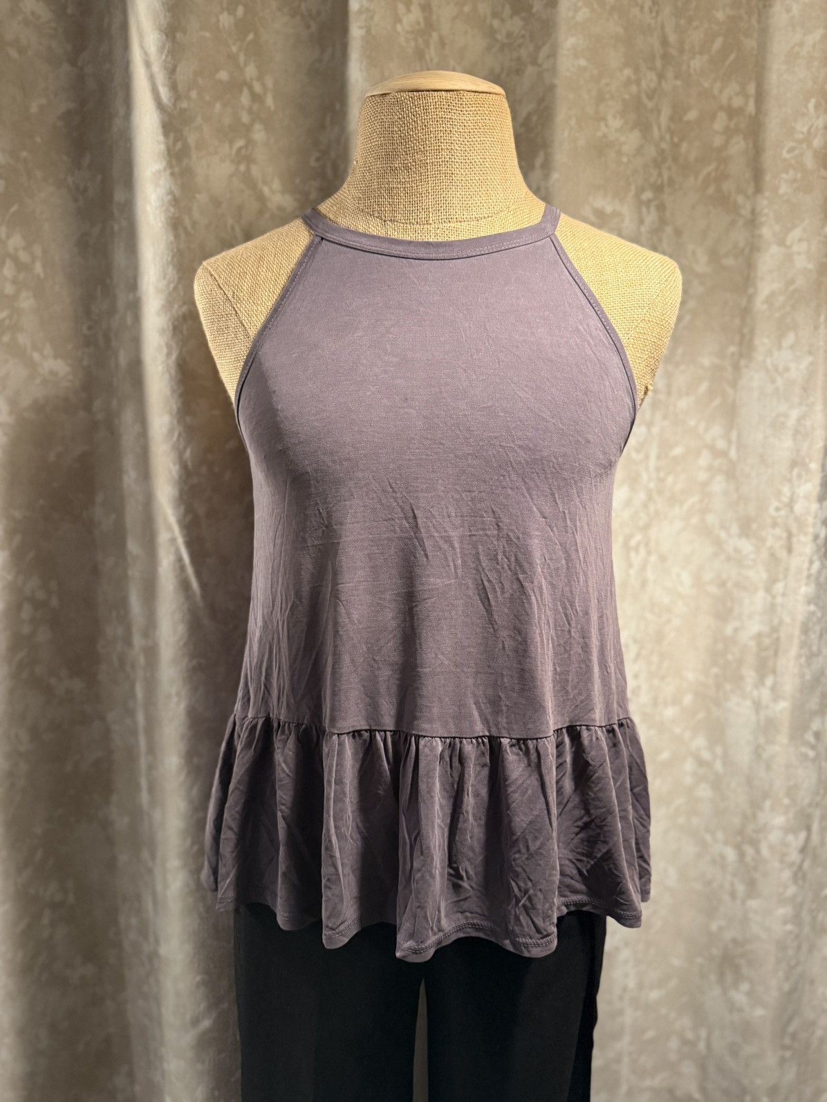 Other Soft Mauve Ruffle Hem Tank Top – Casual & Flowy Size M / US 6-8 / IT 42-44 - 2 Thumbnail