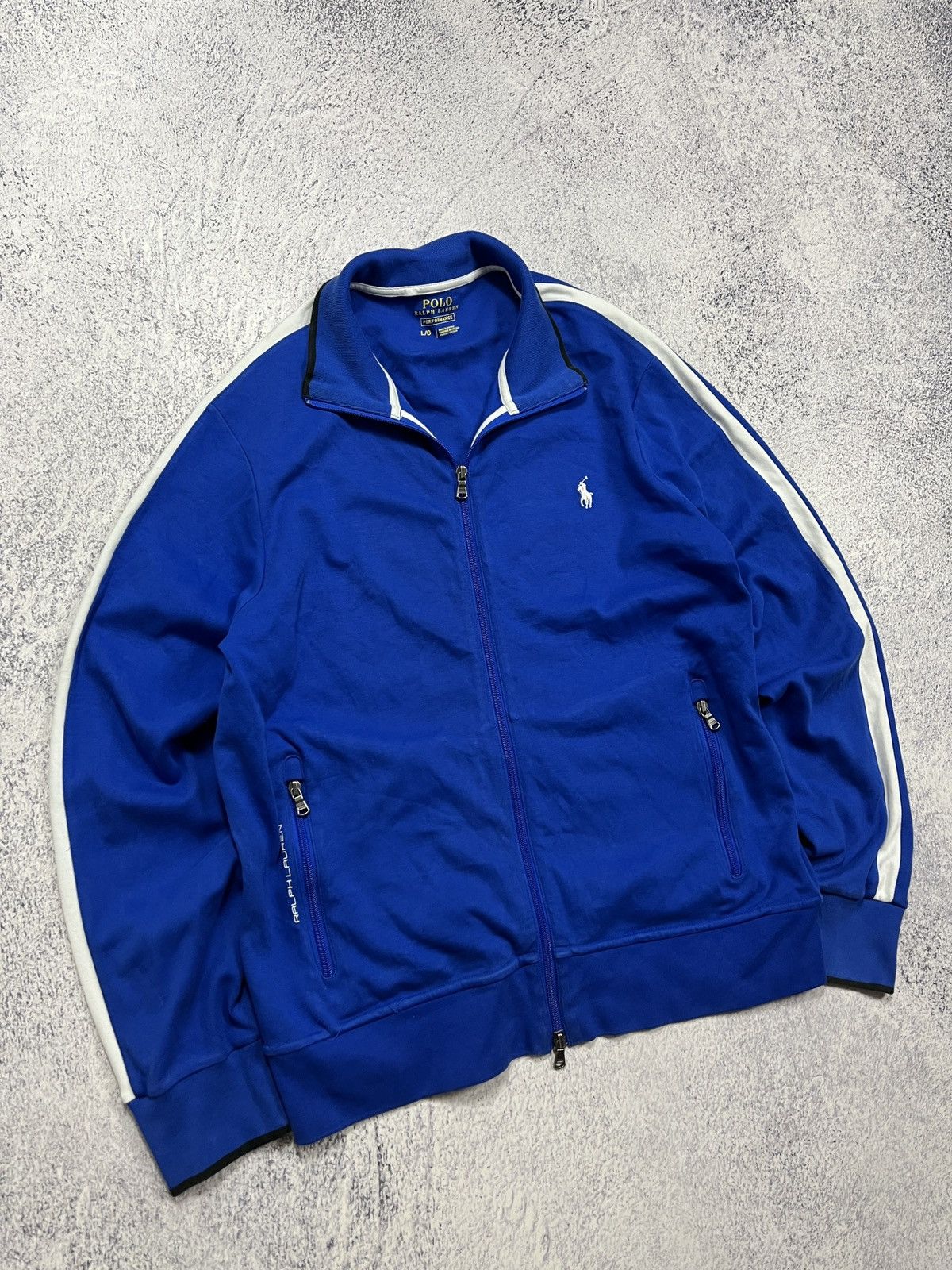 Polo Ralph Lauren Vintage Polo Ralph Lauren Performance Track Jacket Y2K Size US XL / EU 56 / 4 - 4 Thumbnail