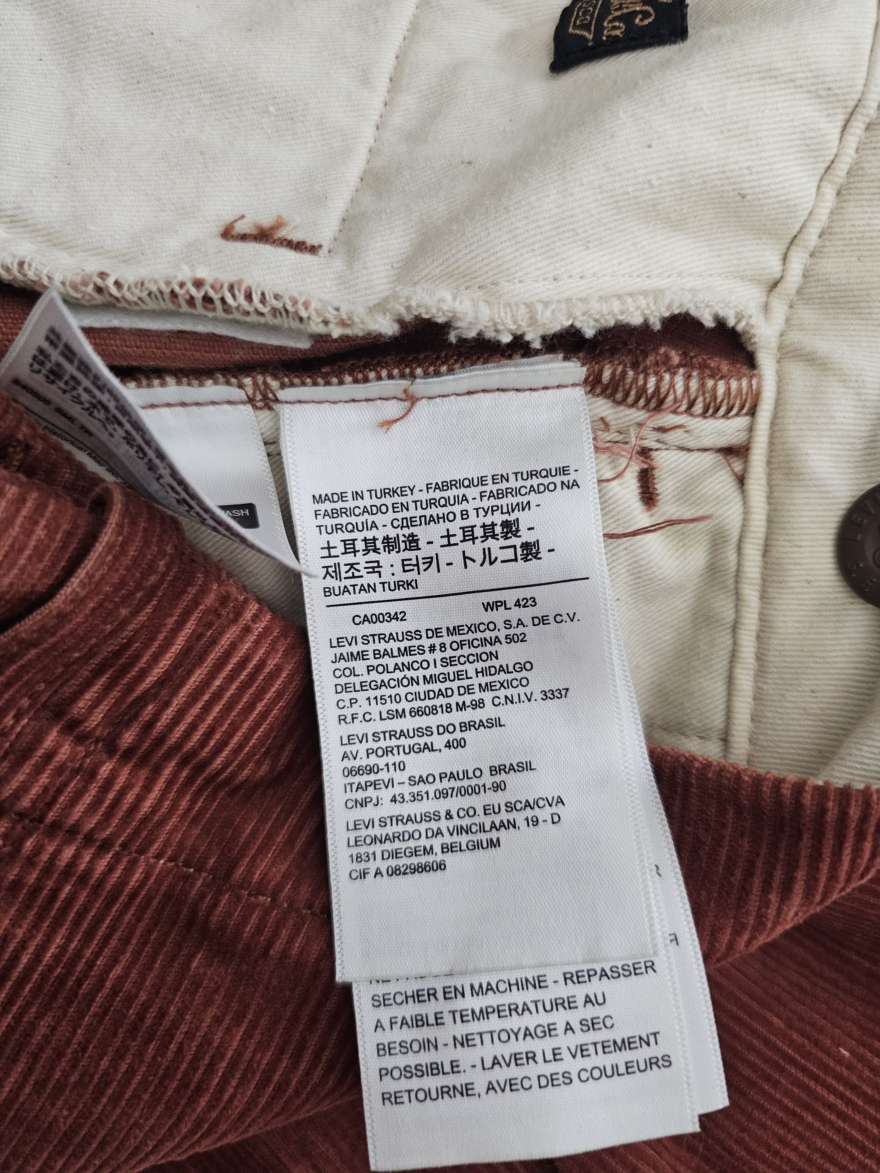 Levi's Vintage Clothing LVC Levi's Vintage Clothing 1919 Cords Pant W31 Repro FW19 Size US 31 - 9 Thumbnail
