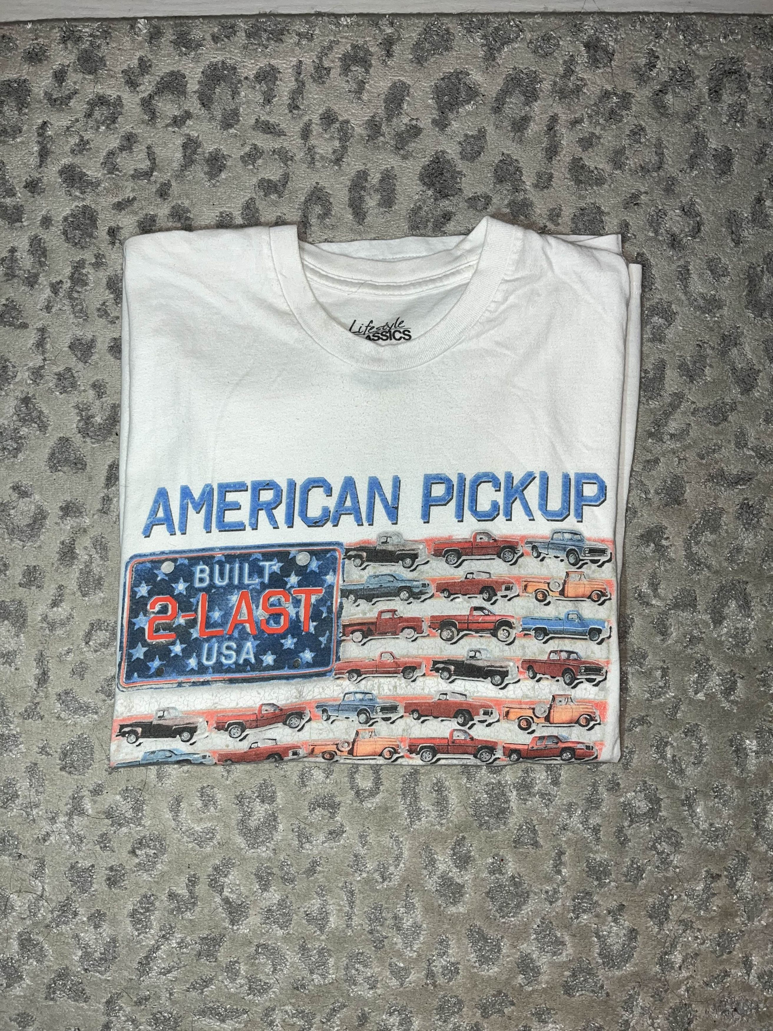 Vintage 90's/2000's American Pick-Up USA Graphic Tee Size US XL / EU 56 / 4 - 1 Thumbnail
