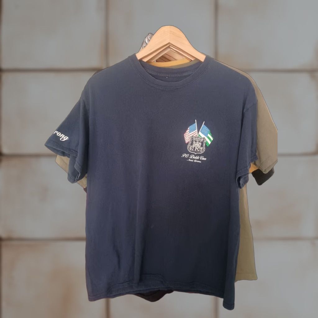 Vintage VINTAGE NYPD Anti-crime T-shirt M Blue Bravery 67 Strong Short Sleeve Mens Shirts Size US M / EU 48-50 / 2 - 1 Thumbnail