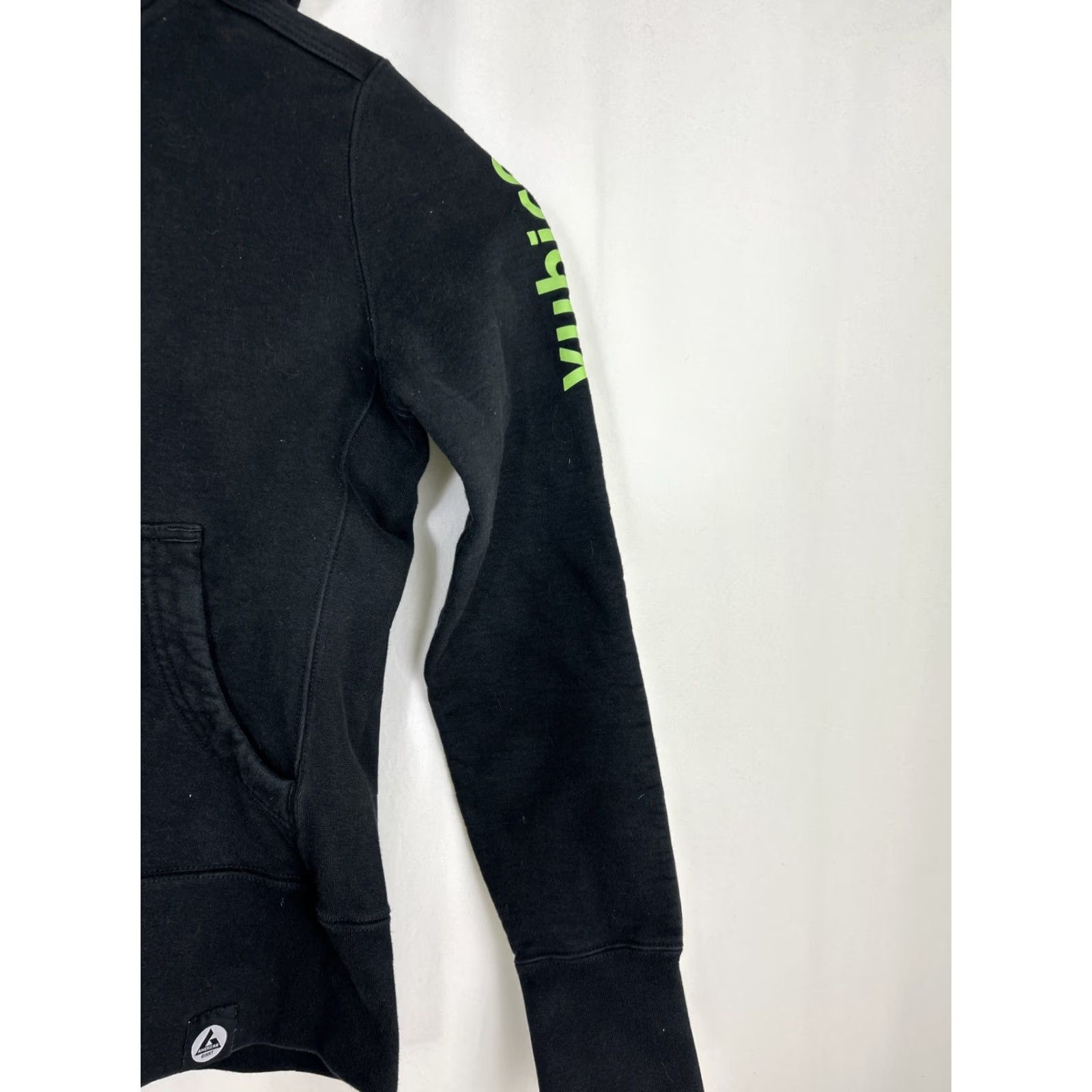 Vintage American Giant Hoodies Womens Small Black Full Zip Cotton Embroidered Size S / US 4 / IT 40 - 6 Thumbnail