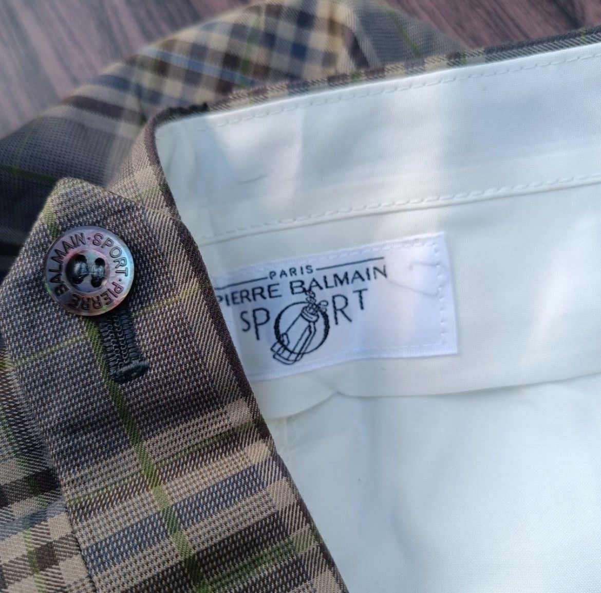 Balmain × Pierre Balmain Vintage Pierre Balmain Tartan Pants Size US 35 - 3 Thumbnail