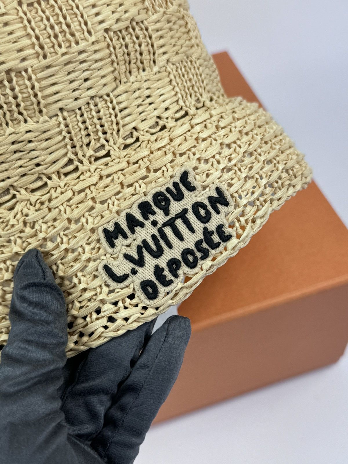 Louis Vuitton DAMIER RAFFIA HAT M7570M Size ONE SIZE - 4 Thumbnail