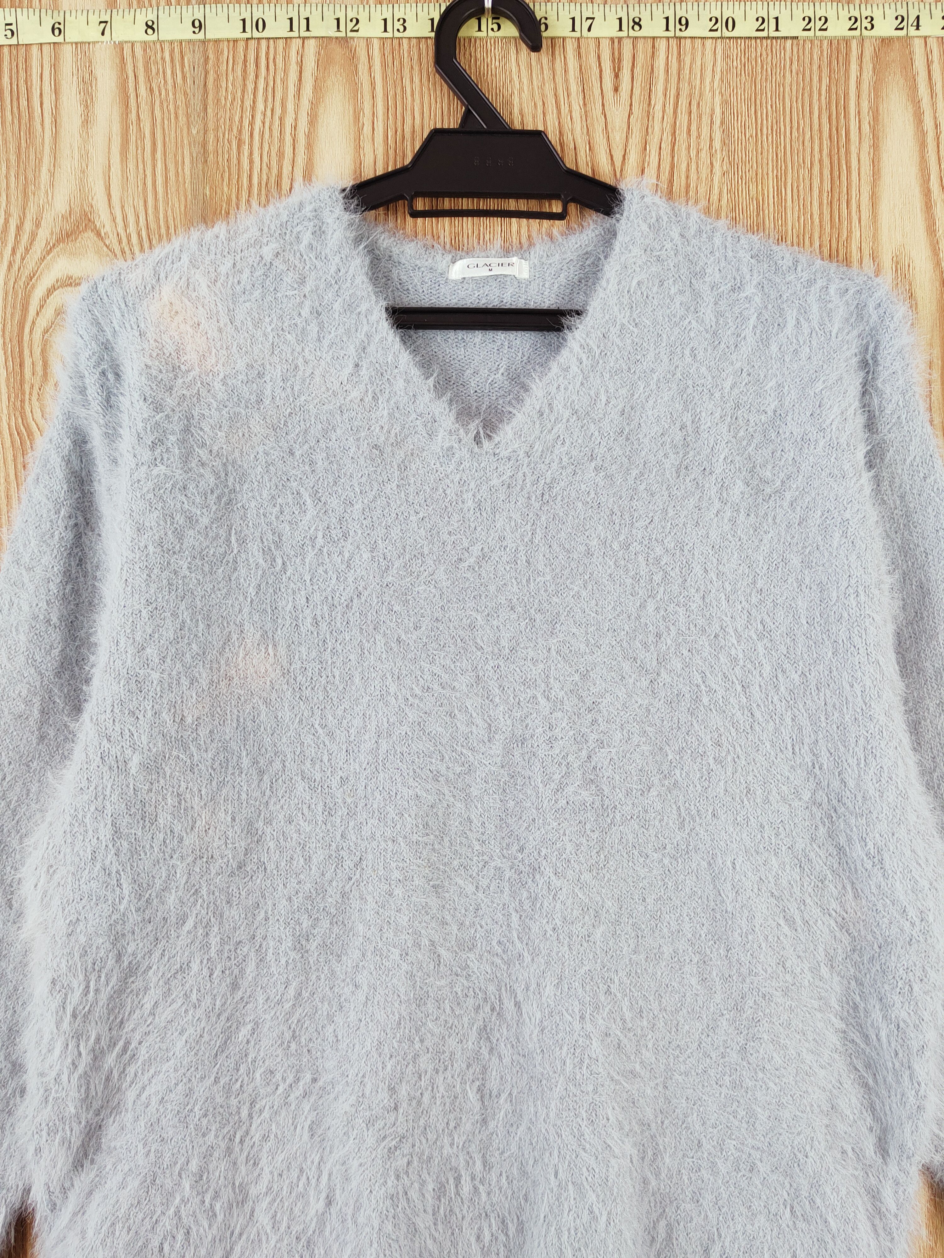 Japanese Brand × Vintage COOL DESIGN by Glacier Blue Fur Mohair Knitwear Size M / US 6-8 / IT 42-44 - 2 Thumbnail
