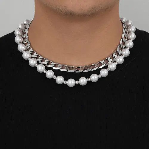 Jewelry Pearl Double Layered Necklace Size ONE SIZE - 7 Thumbnail