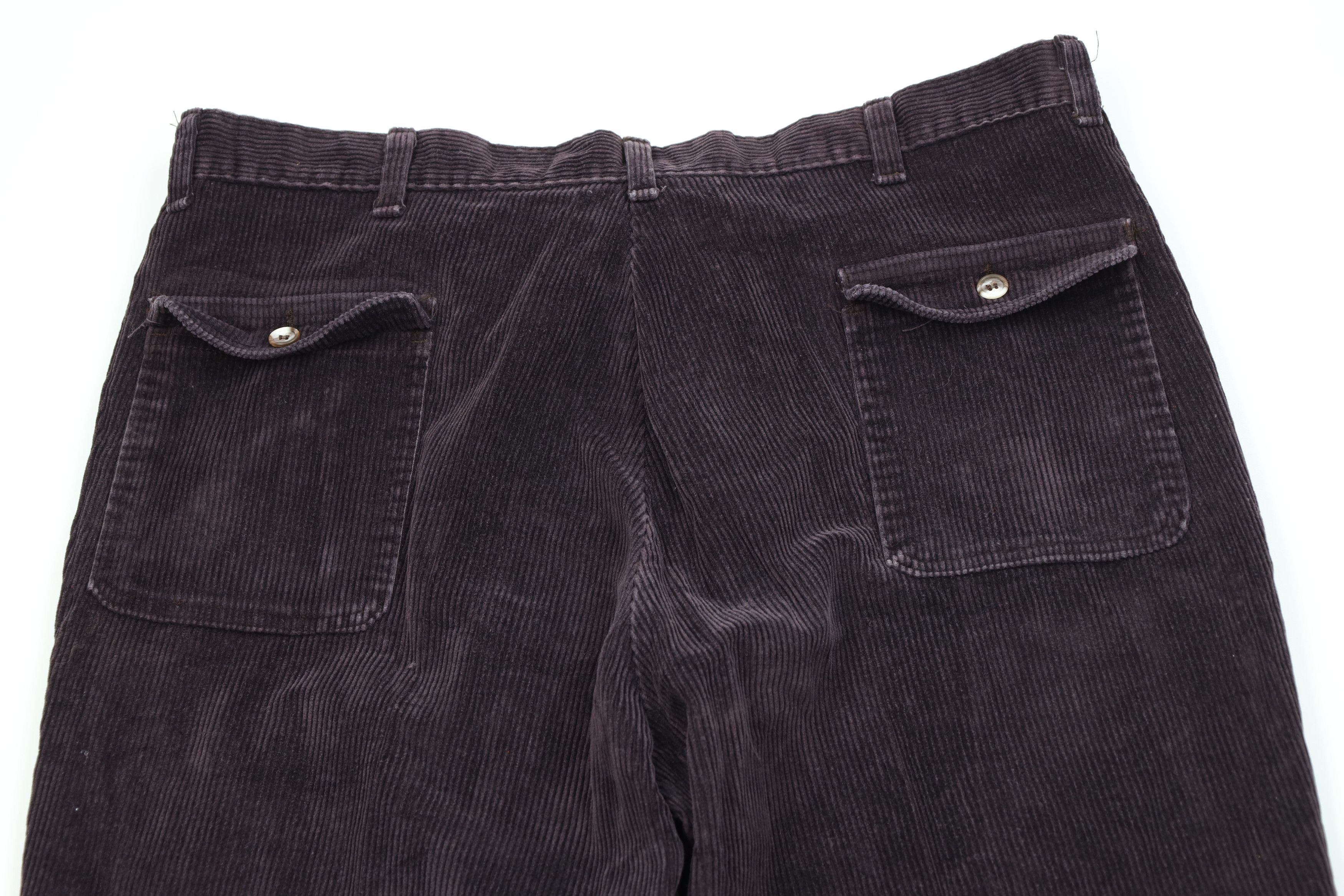 Vintage Vintage 70s Streetwear Corduroy Bell Bottoms Pants Dark USA Size US 38 / EU 54 - 11 Thumbnail