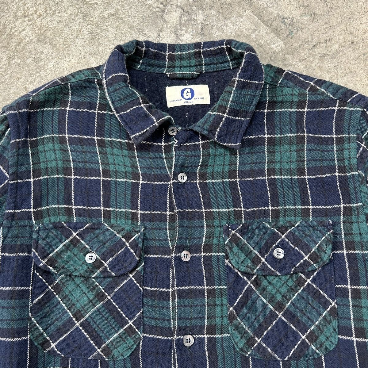 GOODENOUGH × Good Enough × Hiroshi Fujiwara 1990s Goodenough - Green Flannel Size US M / EU 48-50 / 2 - 4 Thumbnail