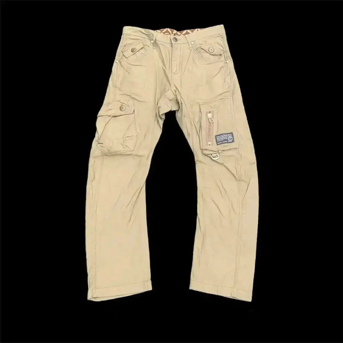 Beauty Beast Vintage EDWIN Multi Pocket Banana Legs Cargo Tactical Pants Size US 32 / EU 48 - 1 Thumbnail