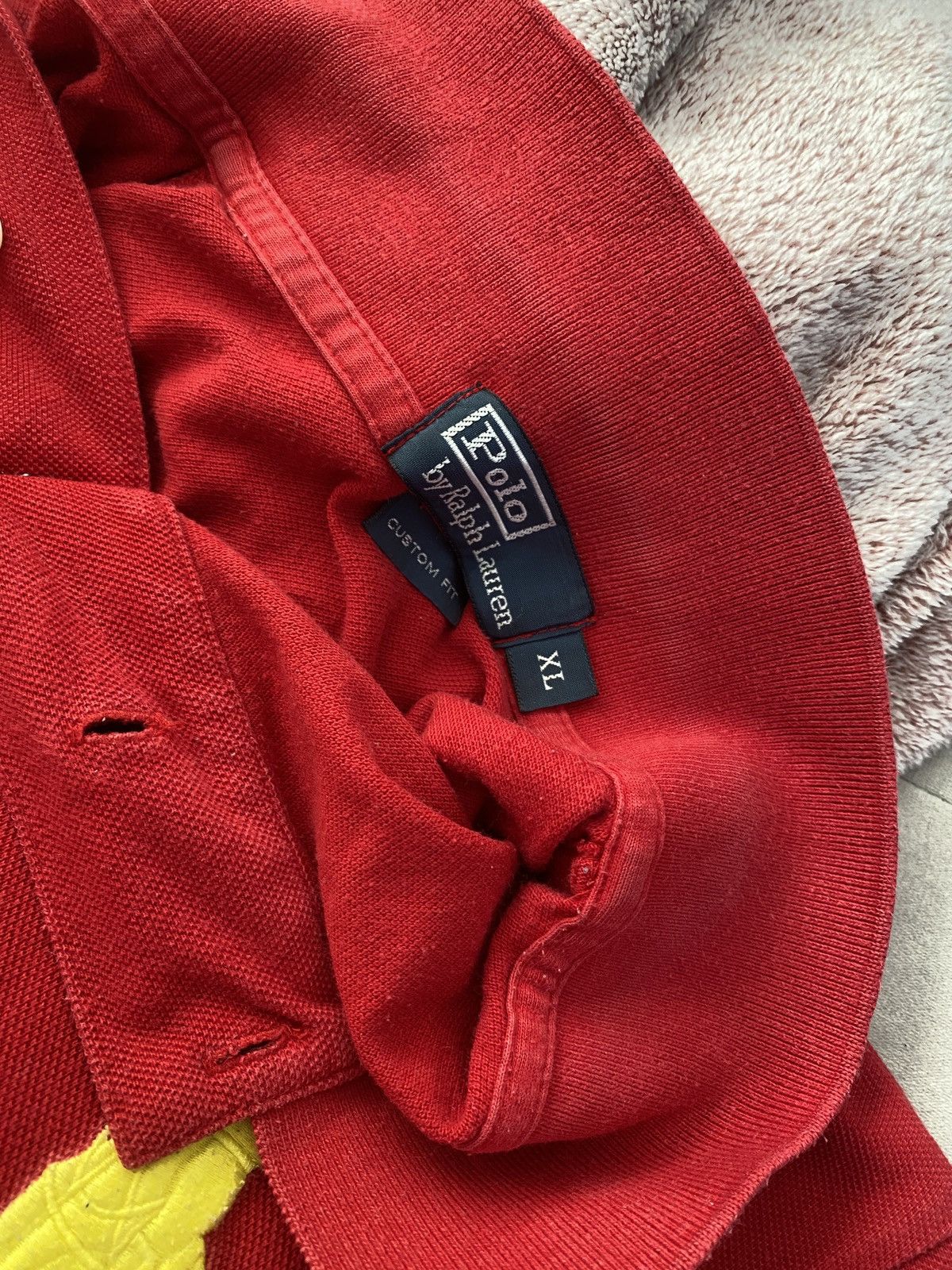 Ralph Lauren × Vintage Vintage big pony drip ralph lauren number on back polo shirt Size US XL / EU 56 / 4 - 9 Thumbnail