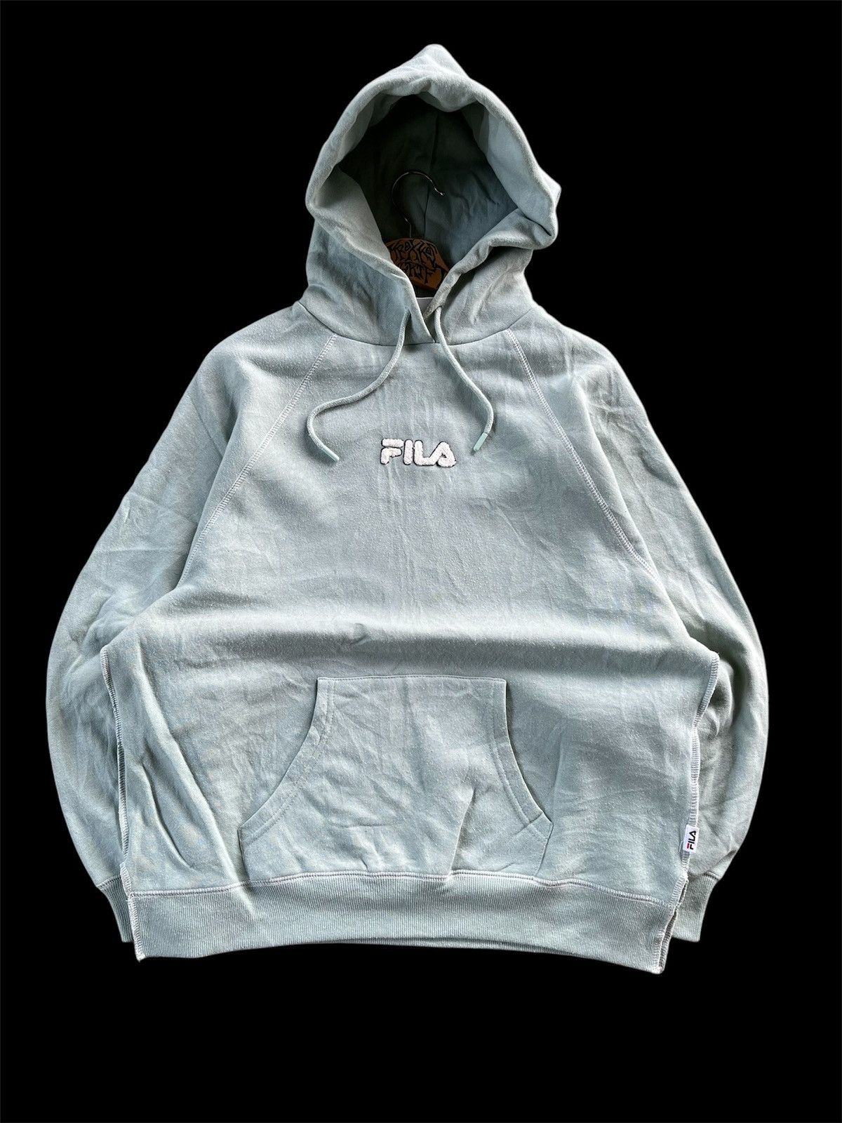 Fila × Vintage 🔥BEST OFFER🔥Fila Central Logo Velvet Hoodie like new Size US L / EU 52-54 / 3 - 1 Thumbnail