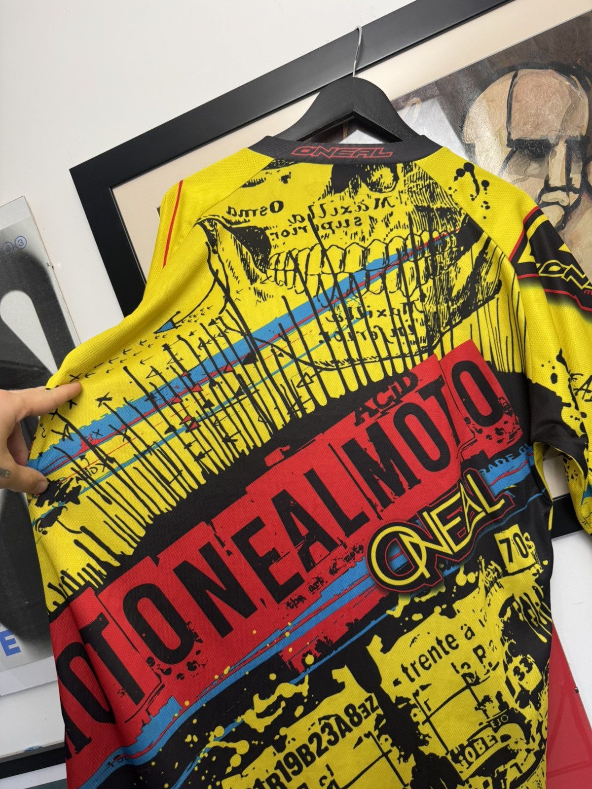Vintage Oneal Motocross Jersey Element Fullprint Rock Vibe Racing Size US XL / EU 56 / 4 - 3 Thumbnail