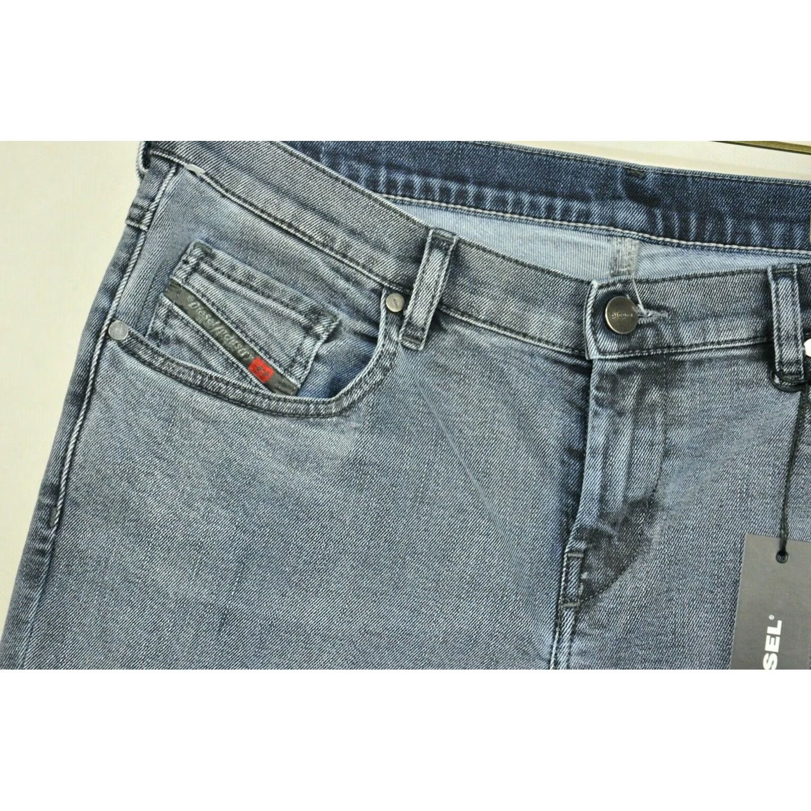 Diesel DIESEL Belthy ANKLE -D 084SJ STRETCH REGULAR SLIM-STRAIGHT LOW WAIST Jeans W29/L32 Blue Womens Jeans Size 29" - 4 Thumbnail