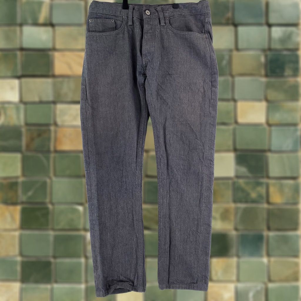 Gustin Gustin Jeans Skinny Raw Gray Mens 32 x 28 Inseam Gray Mens Skinny Selvedge Jeans Size US 32 / EU 48 - 1 Thumbnail
